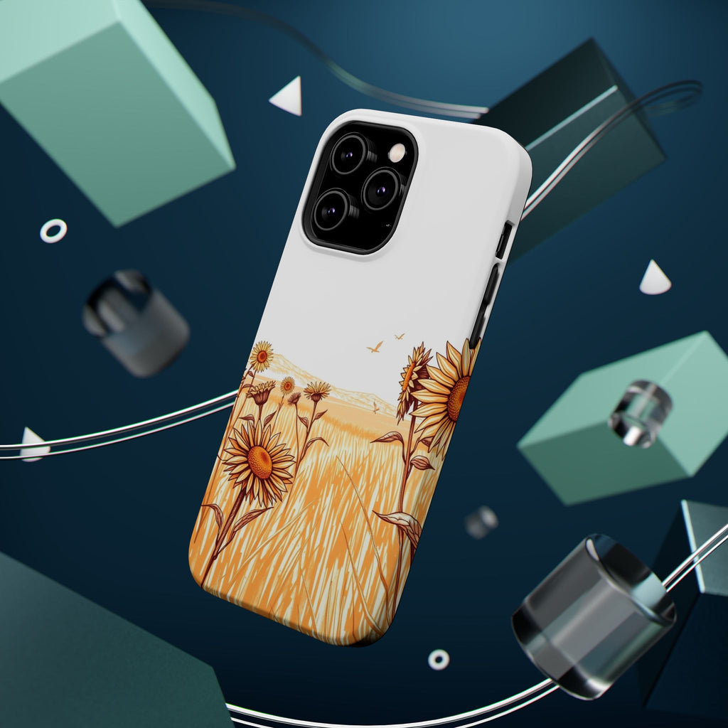 iPhone Burnt Orange And Sand Sunflower Prairie Soft iPhone Finish · iPhone Case