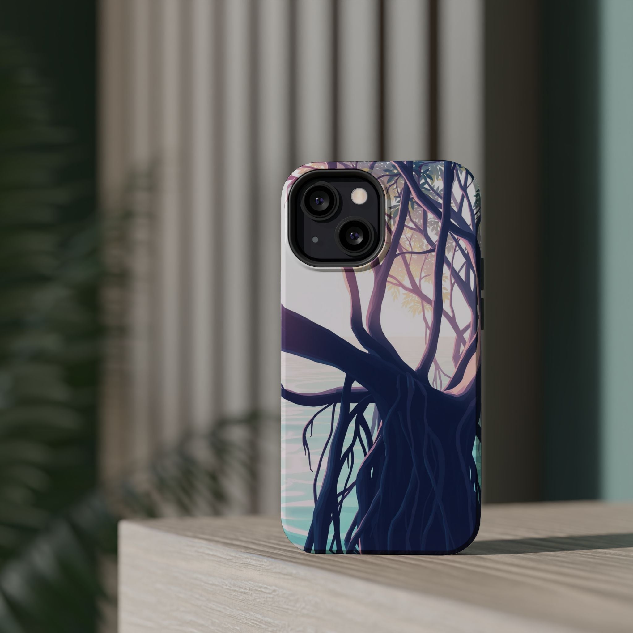 iPhone Mangrove Roots Holographic Iridescent Slim iPhone Everyday · iPhone Case
