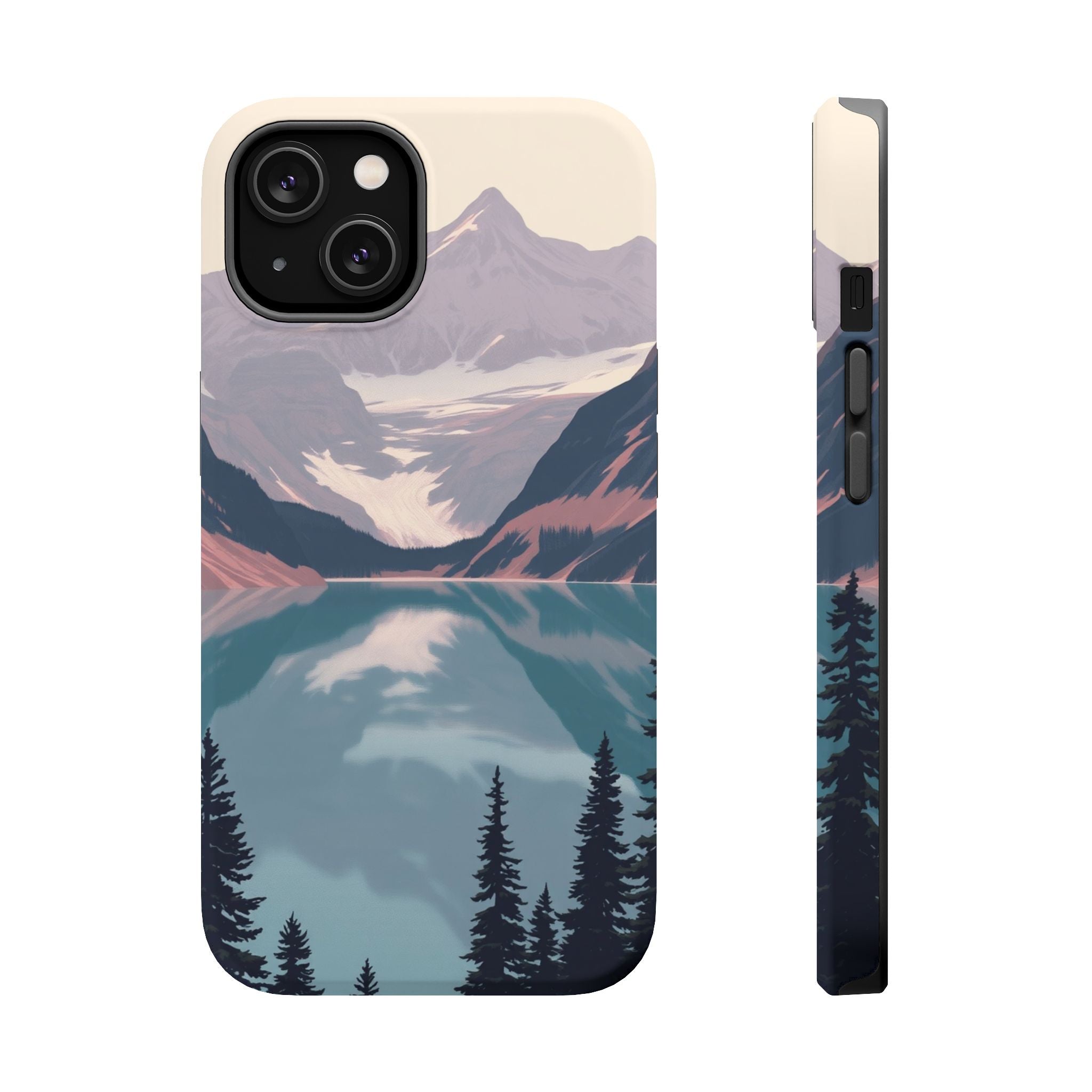 iPhone Rose Pink And Cream Glacier Lake Slim Everyday iPhone 18 · iPhone Case