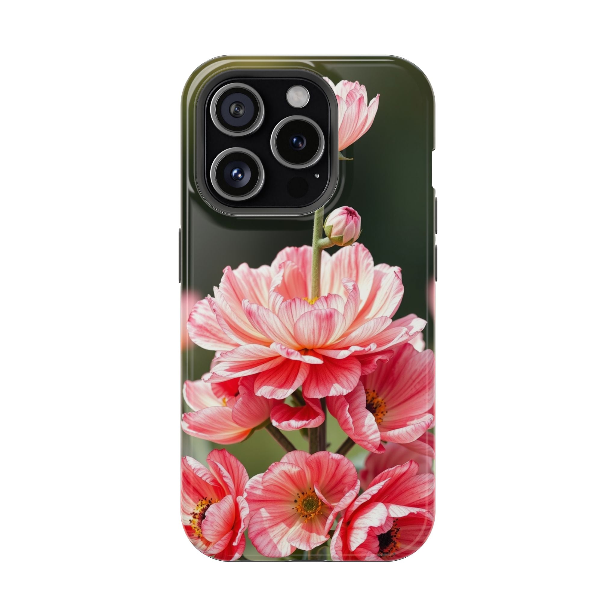 iPhone Ranunculus Stack Vibrant Watercolor Slim Snap Case · iPhone Case