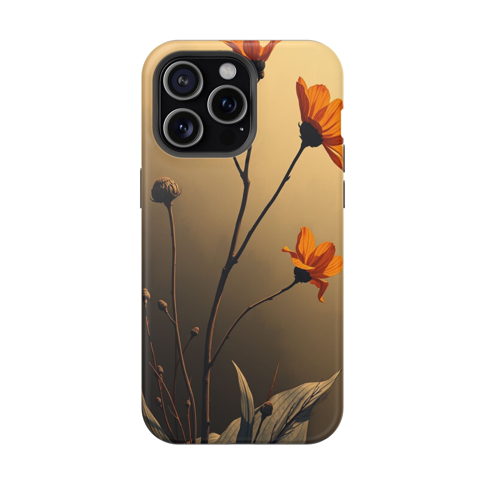 iPhone Burnt Orange And Sand Botanical Illustration Gal Slim Snap Case · iPhone