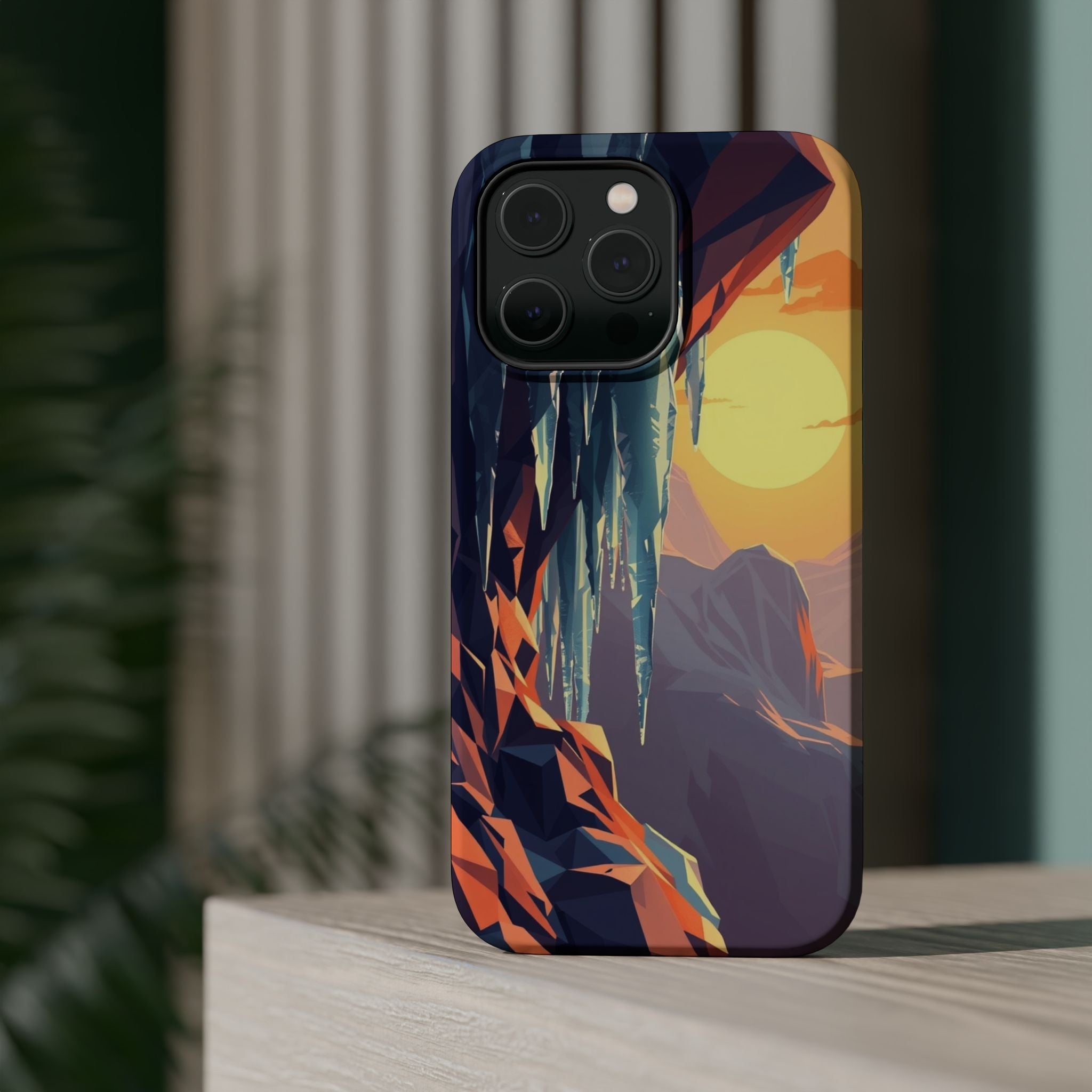 iPhone Sunset Amber And Peach Icicle Formation Soft iPhone Finish · iPhone Case