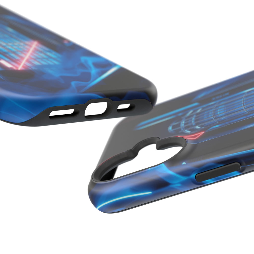 iPhone Midnight Blue And Silver Bauhaus Composition Slim Snap Case · iPhone Case