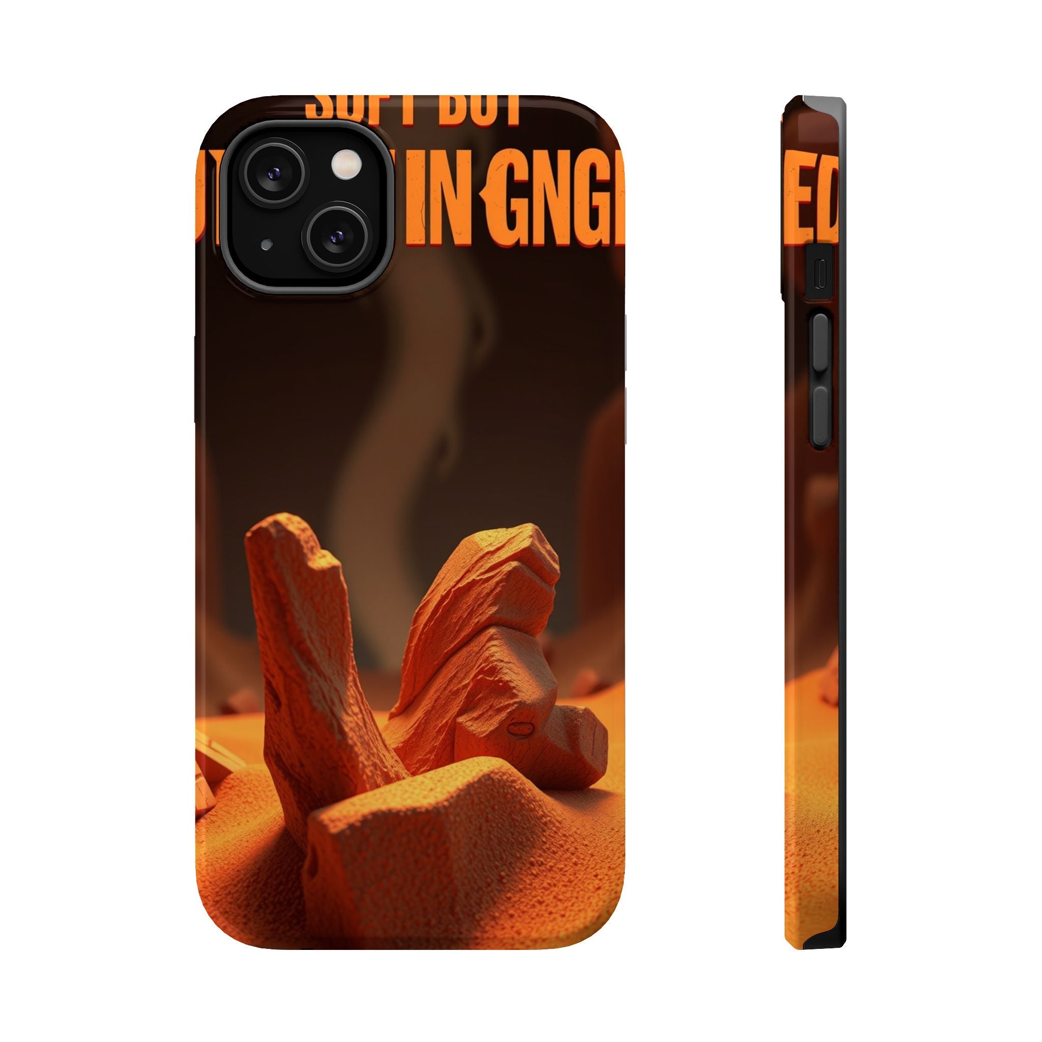 iPhone Earthy Soft but Unhinged Design Slim Everyday Designer Case · iPhone Case