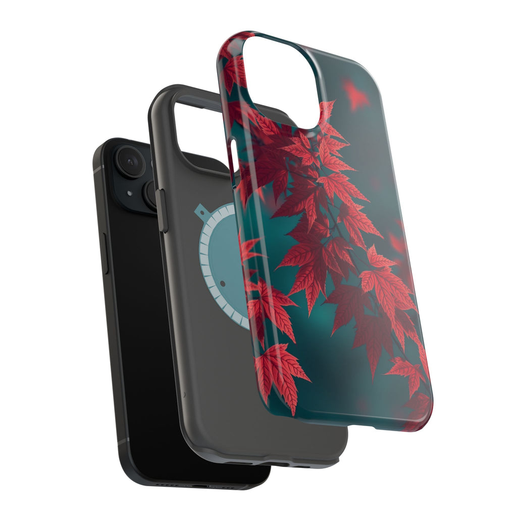 iPhone Autumn Maple Dark Academia Bold Modern Everyday Snap Case · iPhone Case