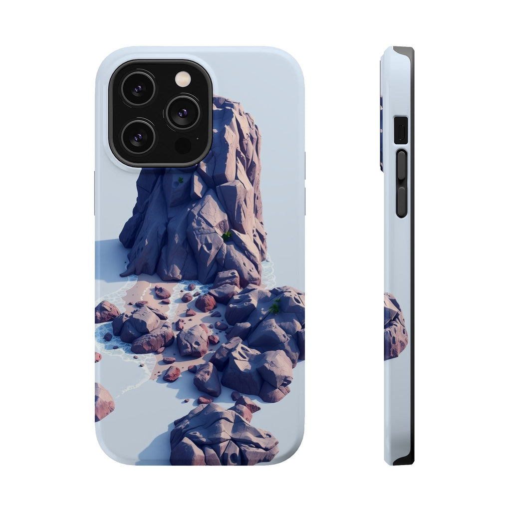 iPhone Indigo And Violet Pebble Beach Slim Everyday Designer Case · iPhone Case
