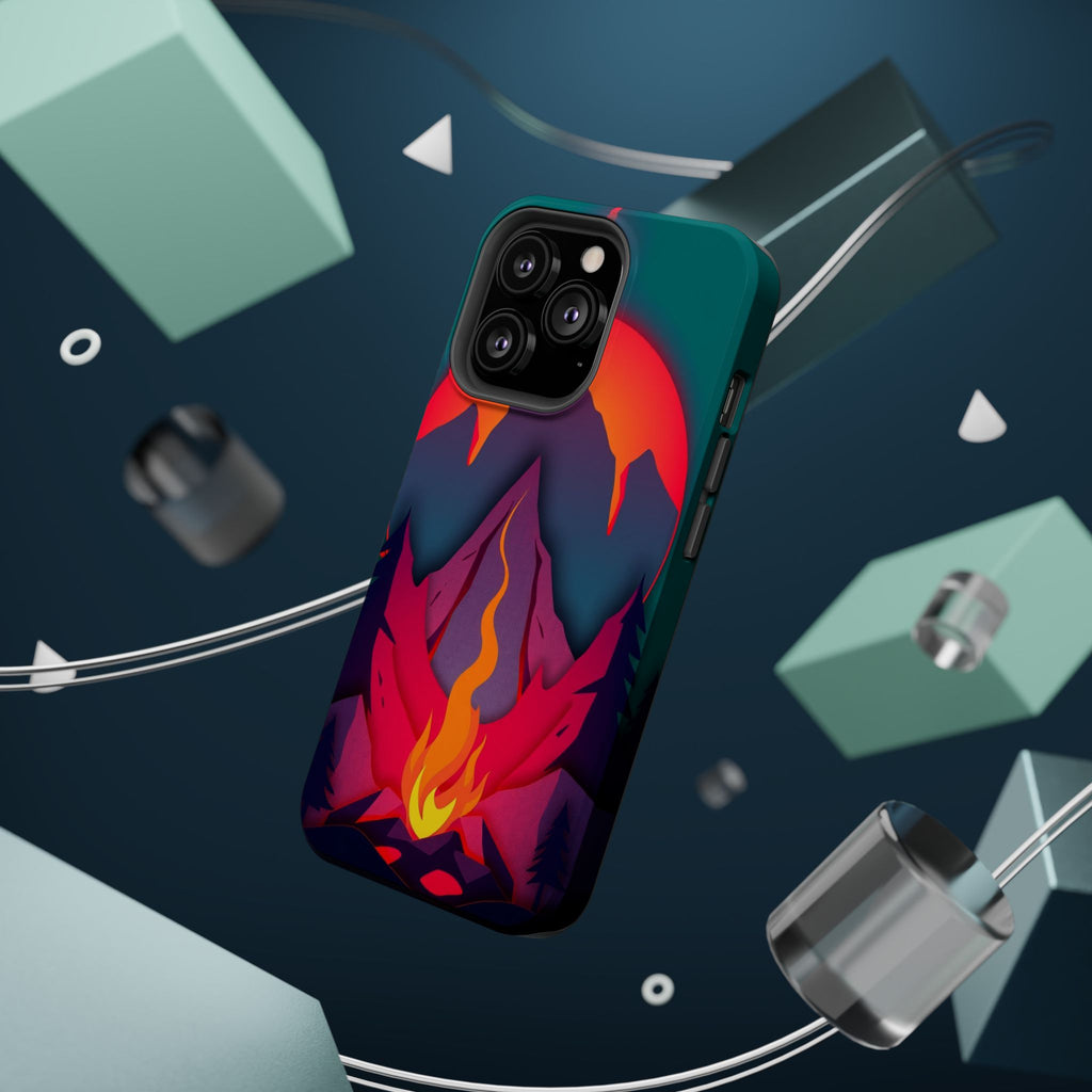 iPhone Cyan And Magenta Wildfire Glow Slim Everyday iPhone 12 Designer · iPhone
