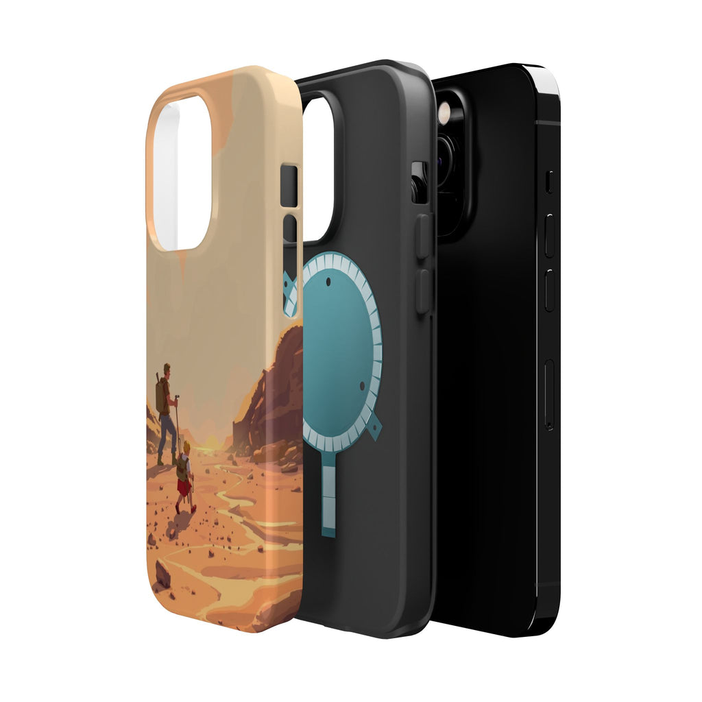 iPhone Burnt Orange And Sand Barely Surviving Slim Everyday Designer Case · iPho