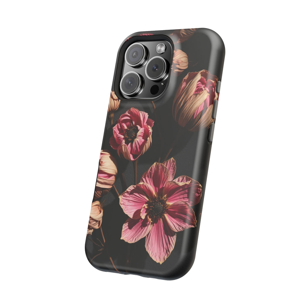 iPhone Dried Flower Flat Lay Electric Art Slim Snap Case · iPhone Case