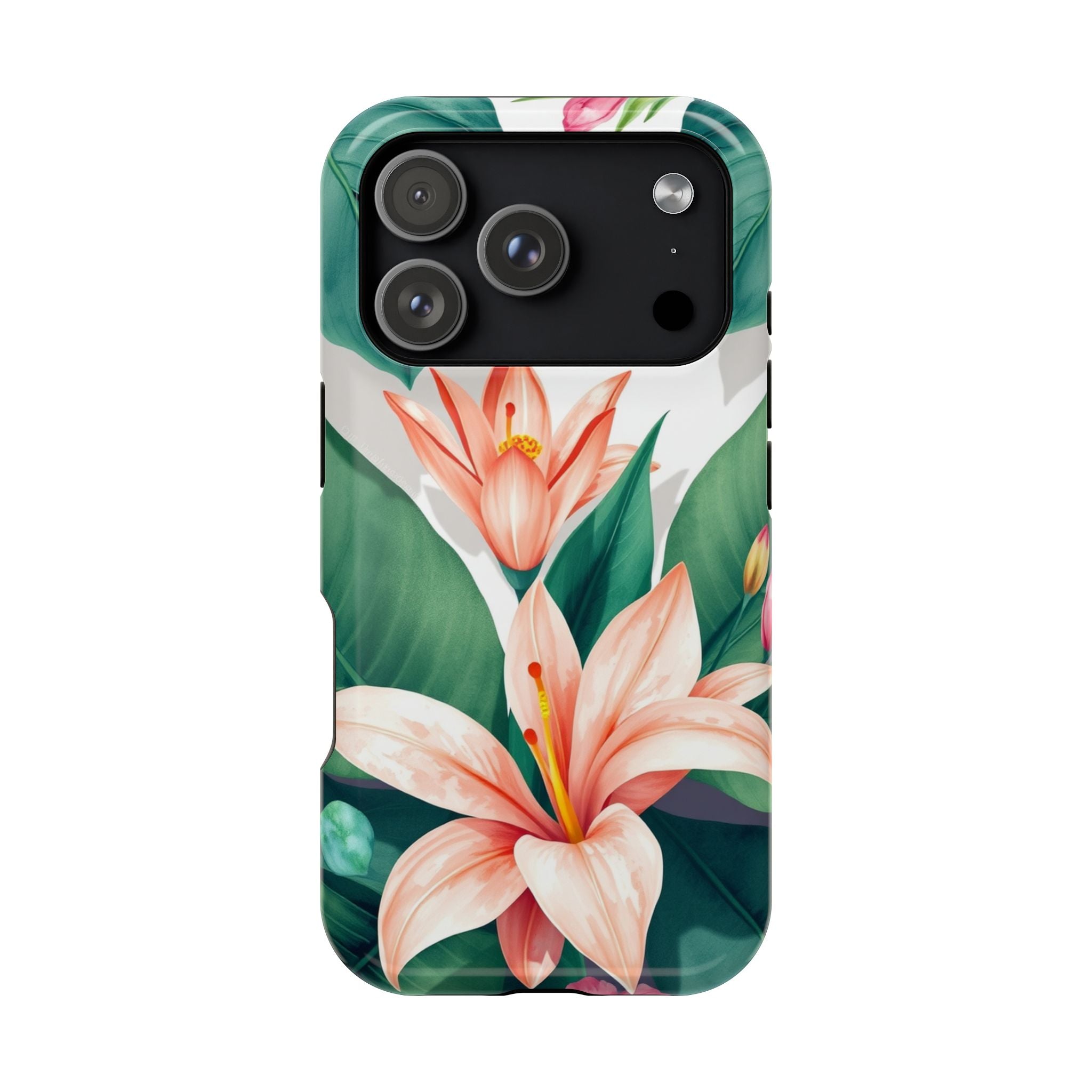 iPhone Tropical Bloom Sage And Ivory Slim Snap Case Gal · iPhone Case