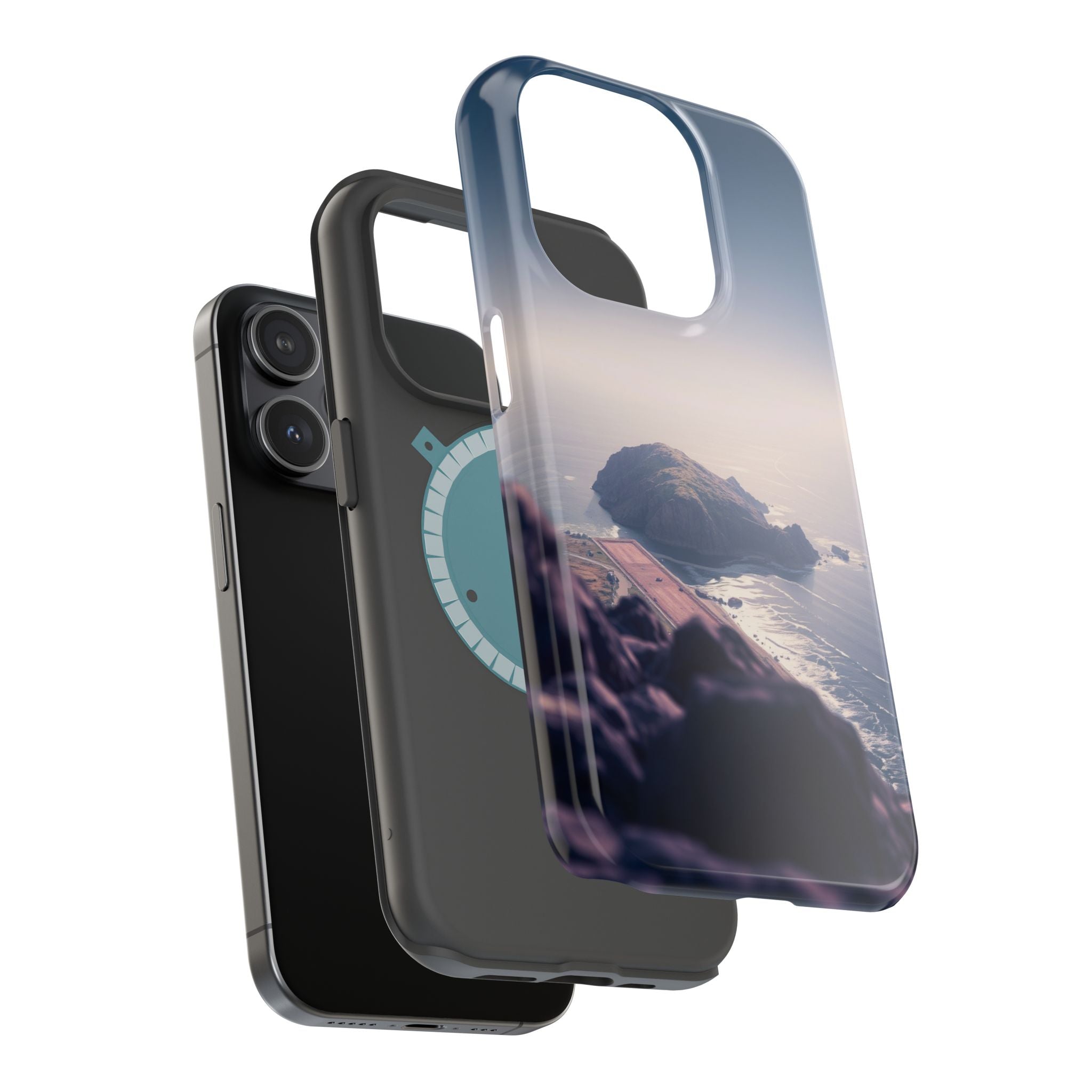 iPhone Shoreline Aerial Enchanted Art Slim Everyday Designer Case · iPhone Case