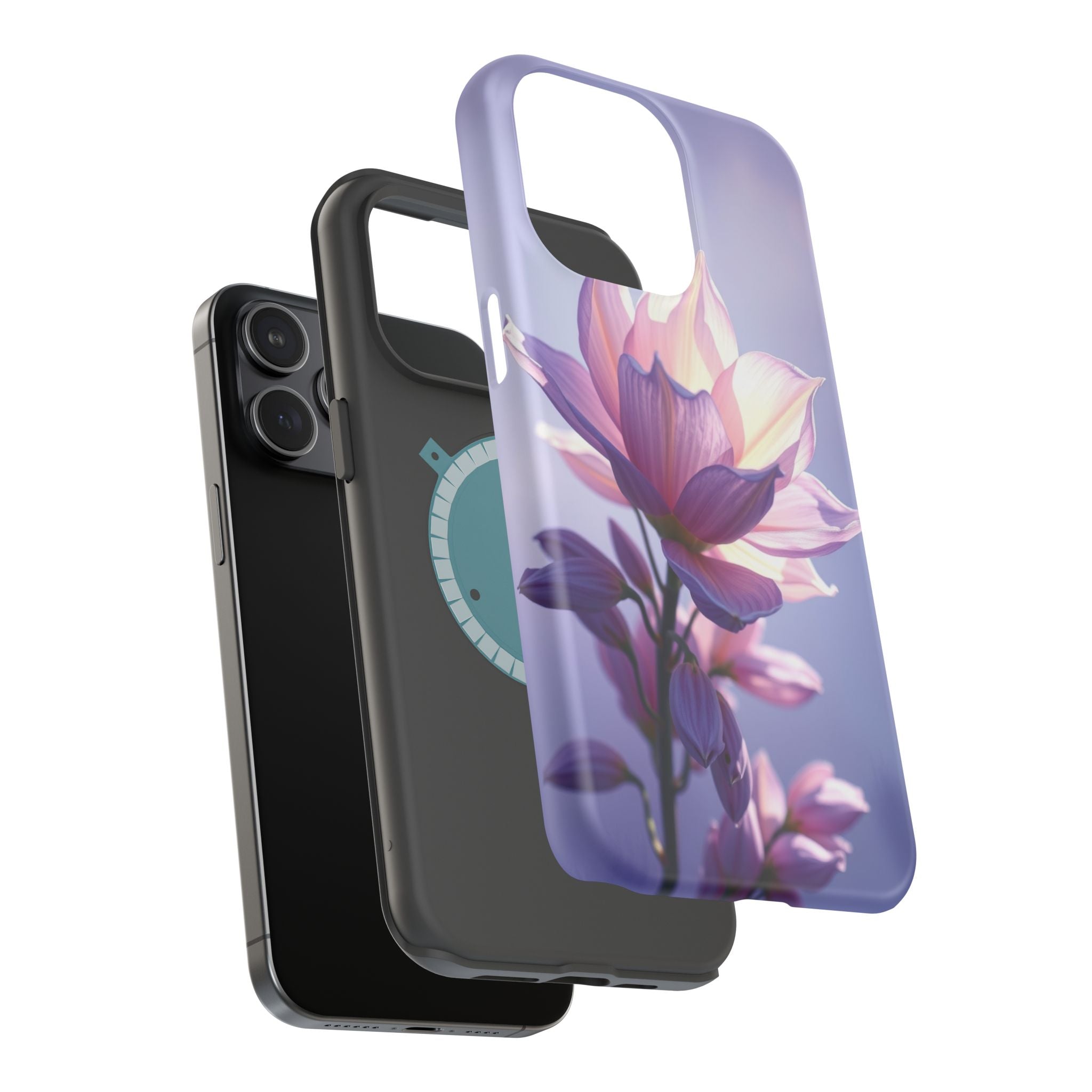 iPhone Floral Ombre Electric Art Bold Modern Everyday Snap Case · iPhone Case