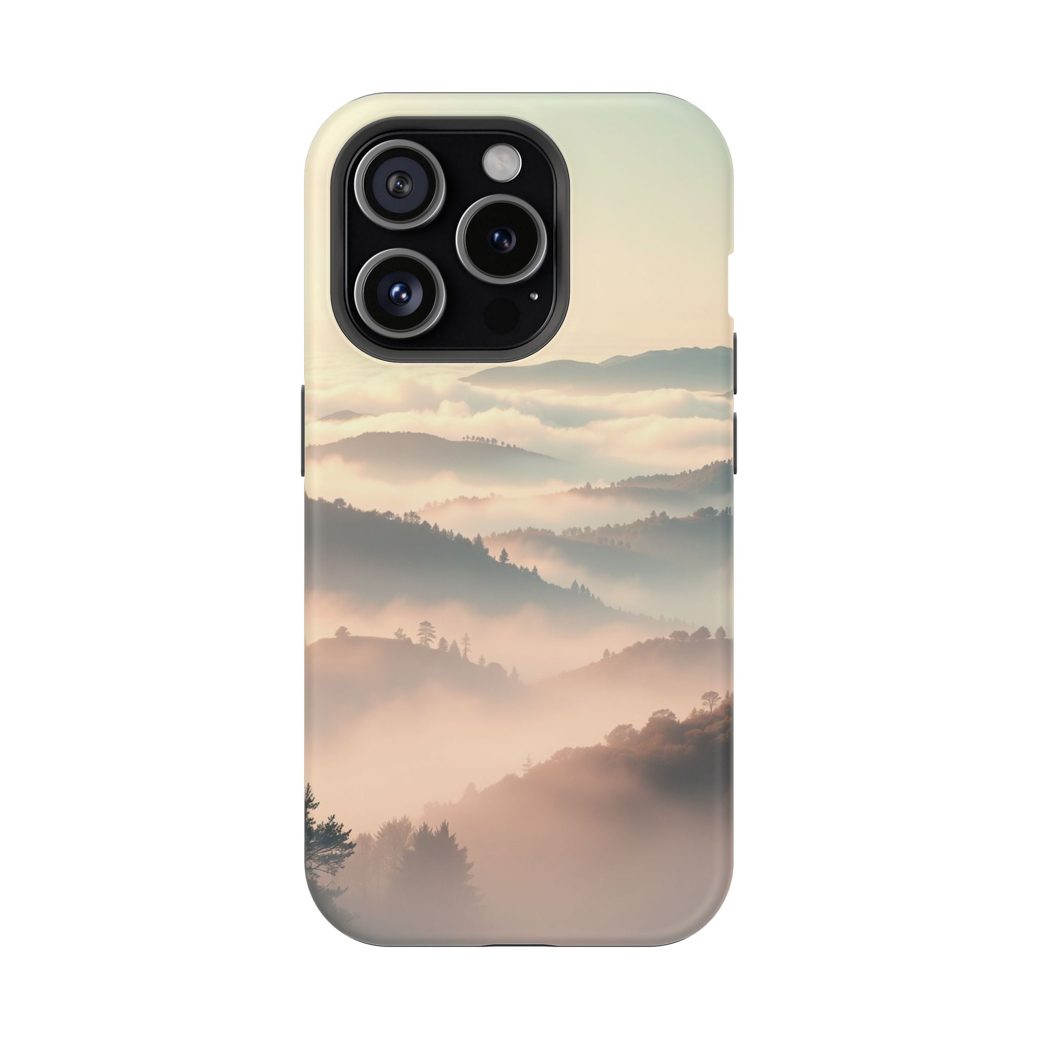 iPhone Mint And Blush Fog Rolling Over Hills Slim iPhone Everyday · iPhone Case