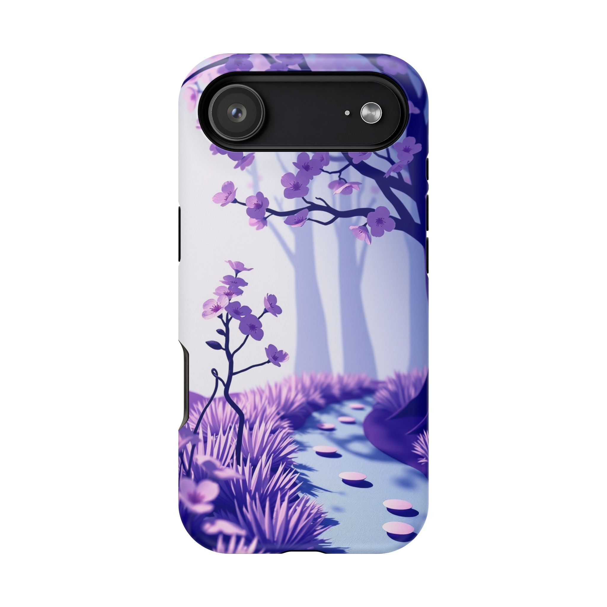 iPhone Blossom Trail Paper Cut Art Bold Modern Everyday Snap Case · iPhone Case