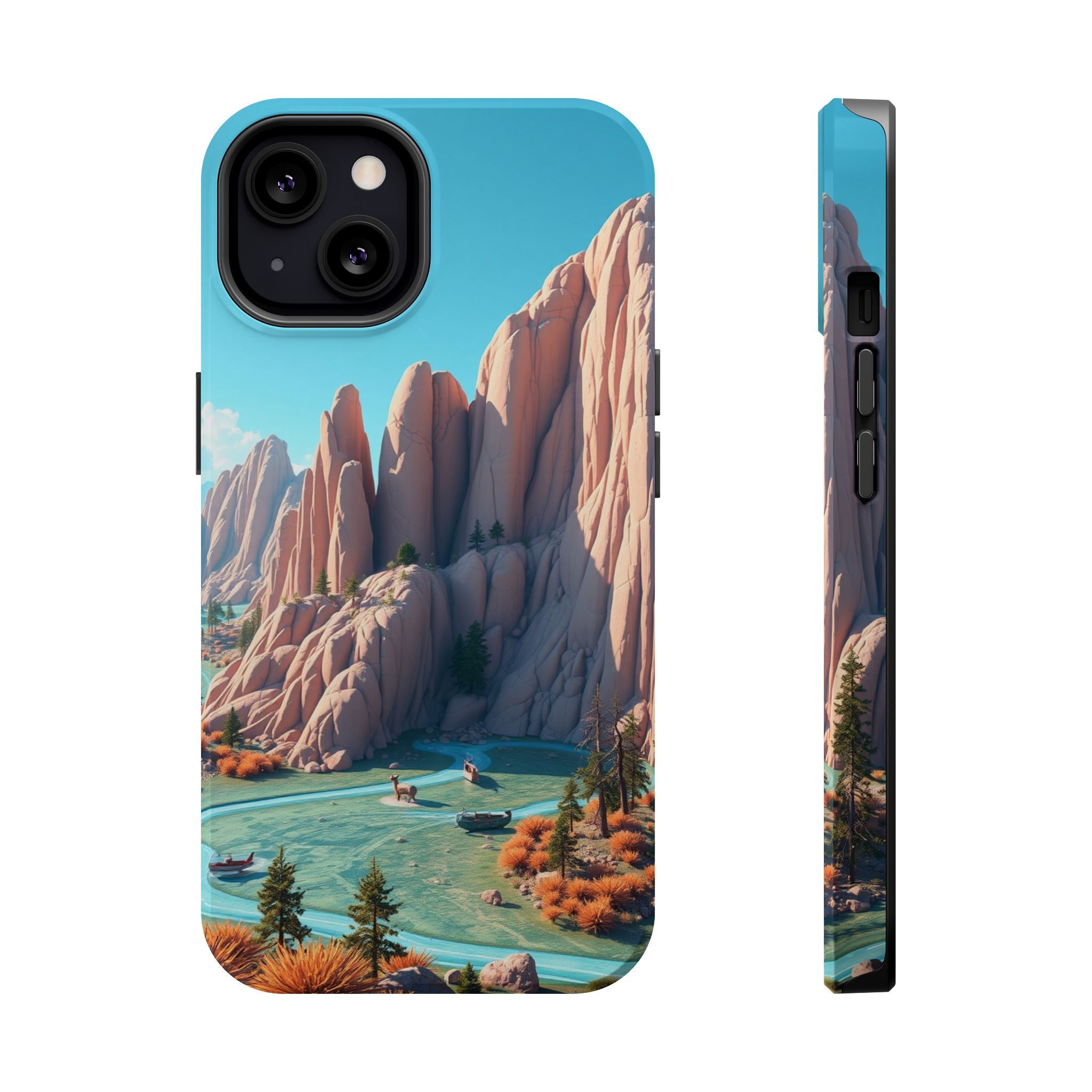 iPhone Pine Ridge Electric Art Slim Everyday Designer Case · iPhone Case