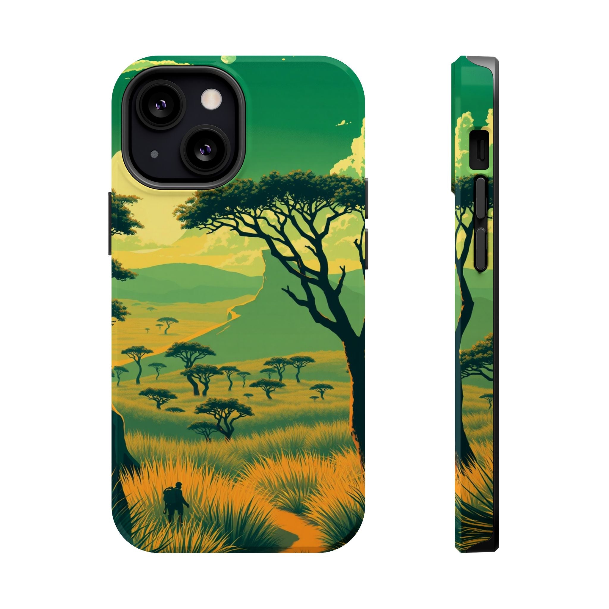 iPhone Savanna Horizon Pixel Art -Bit Slim Everyday Designer Case · iPhone Case