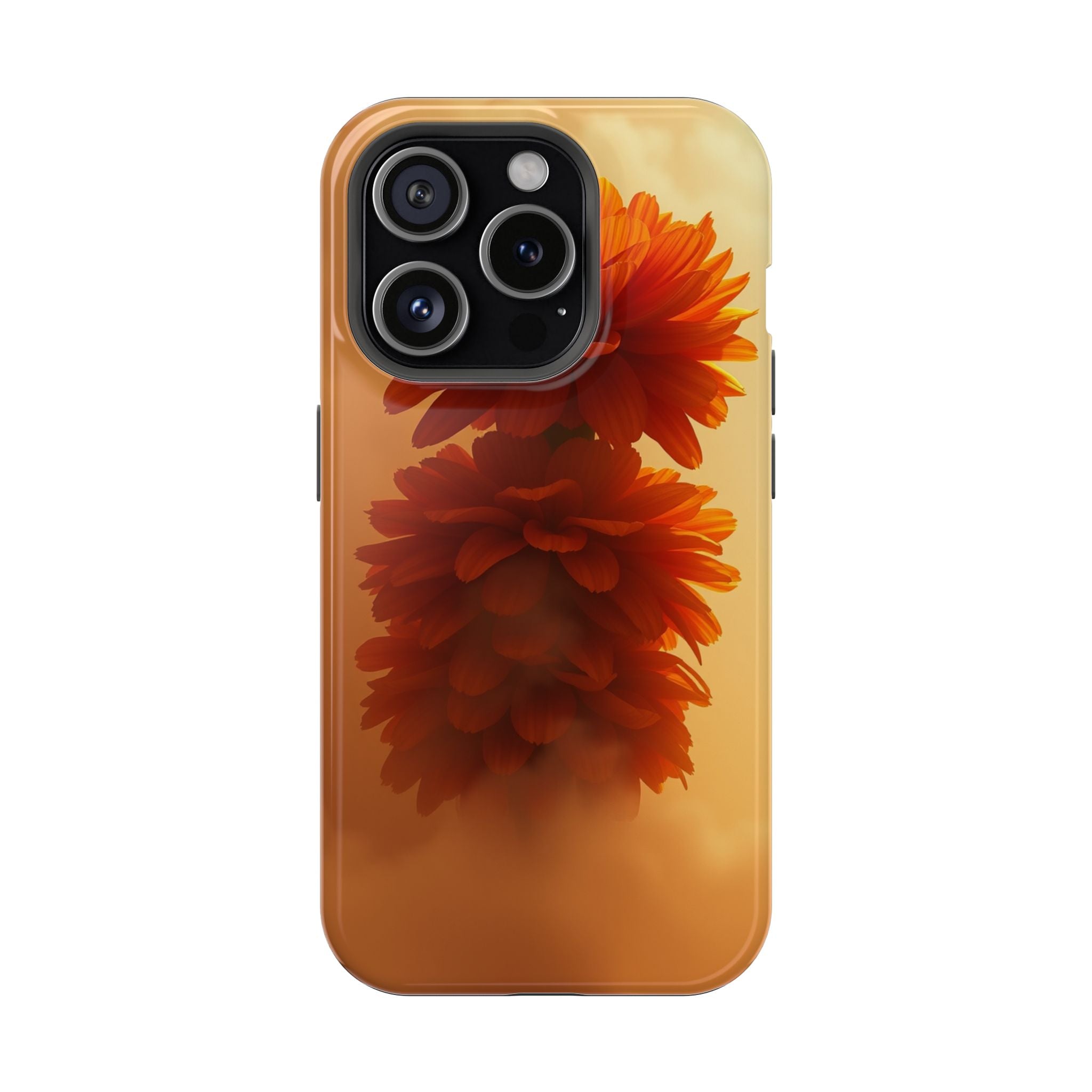 iPhone Ranunculus Stack 3D Digital Bold Modern Everyday Snap Case · iPhone Case