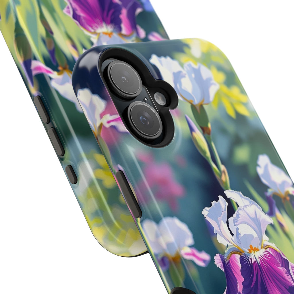 iPhone Vibrant Iris Garden Design Bold Modern Everyday Snap Case · iPhone Case