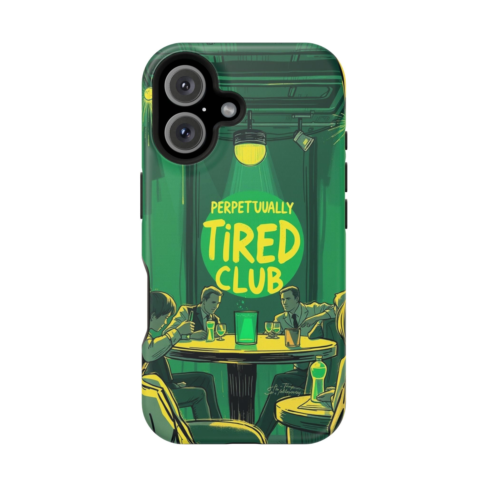 iPhone Radiant Perpetually Tired Club Design Slim Everyday Designer Case · iPhon