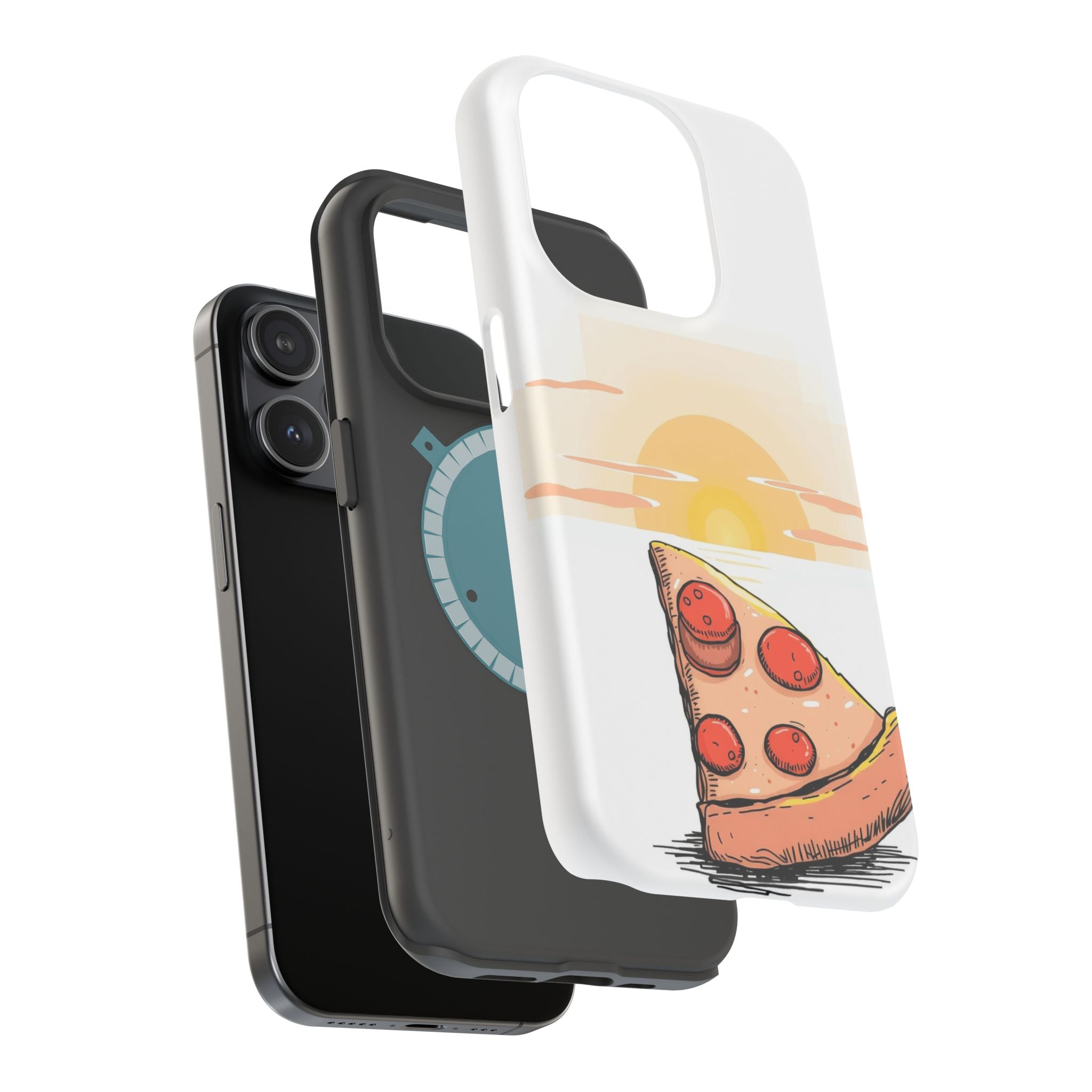 iPhone Earthy Pizza Slice Sunset Design Slim Everyday Designer Case · iPhone Cas