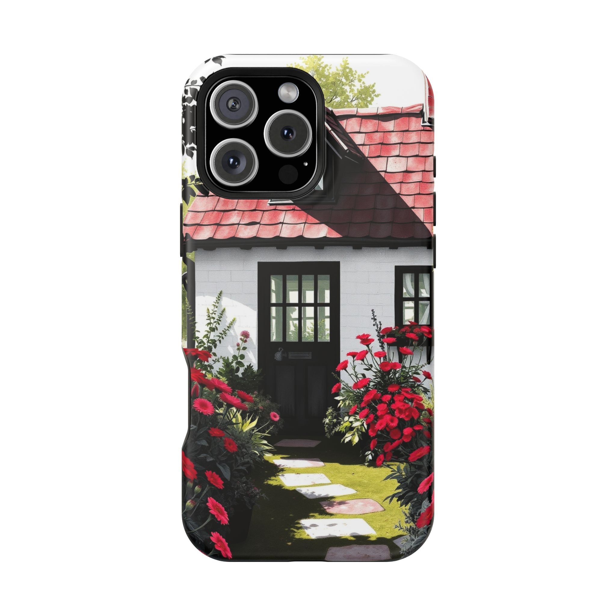 iPhone Cottage Garden Vibrant Watercolor Slim Snap Case · iPhone Case