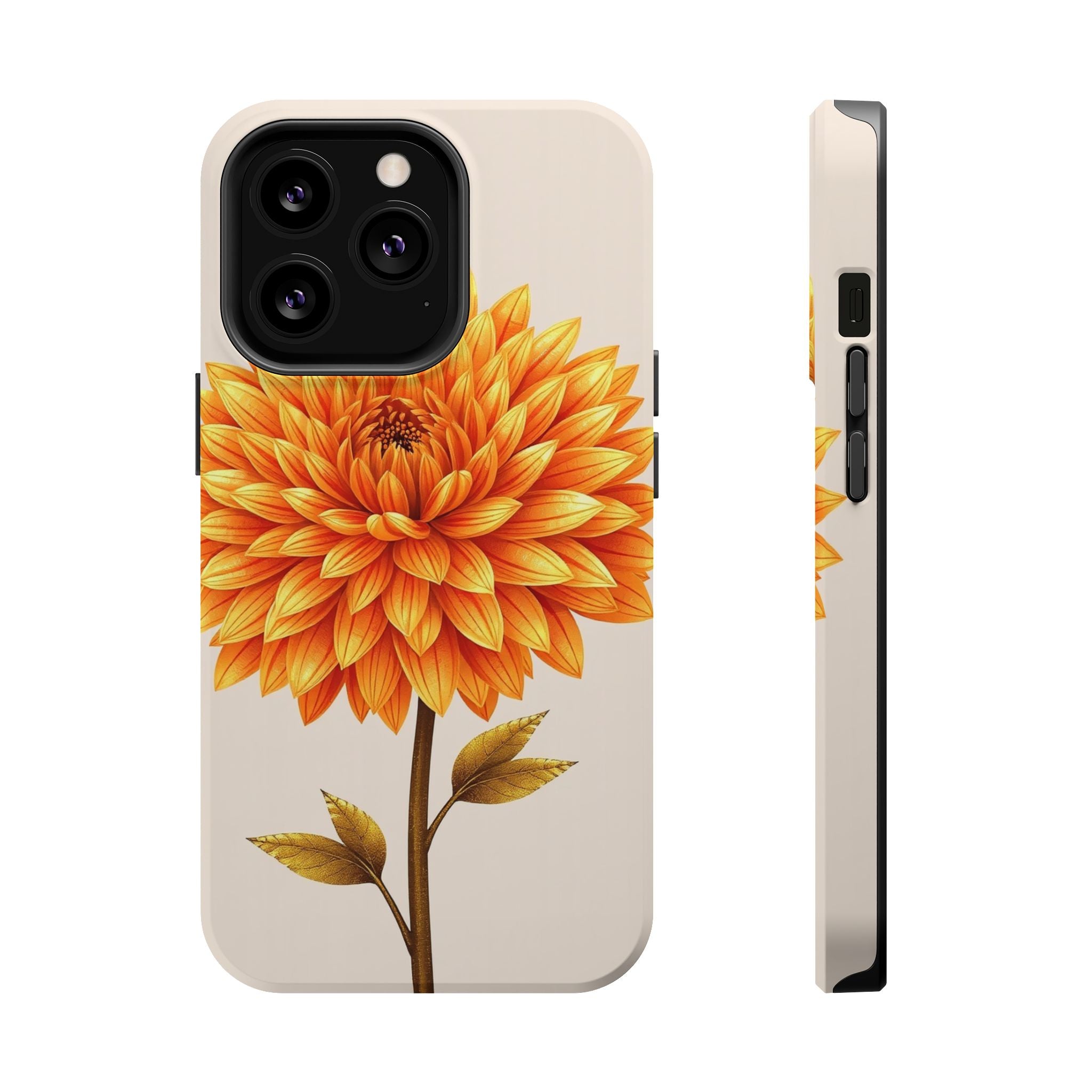 iPhone Chrysanthemum Classic Gold Foil Luxury Slim iPhone Everyday · iPhone Case
