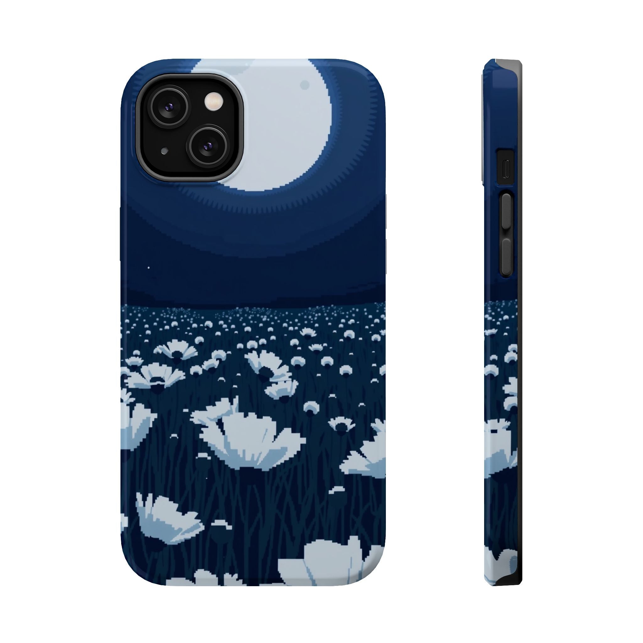 iPhone Poppy Field Pixel Art -Bit Bold Modern Everyday Snap Case · iPhone Case