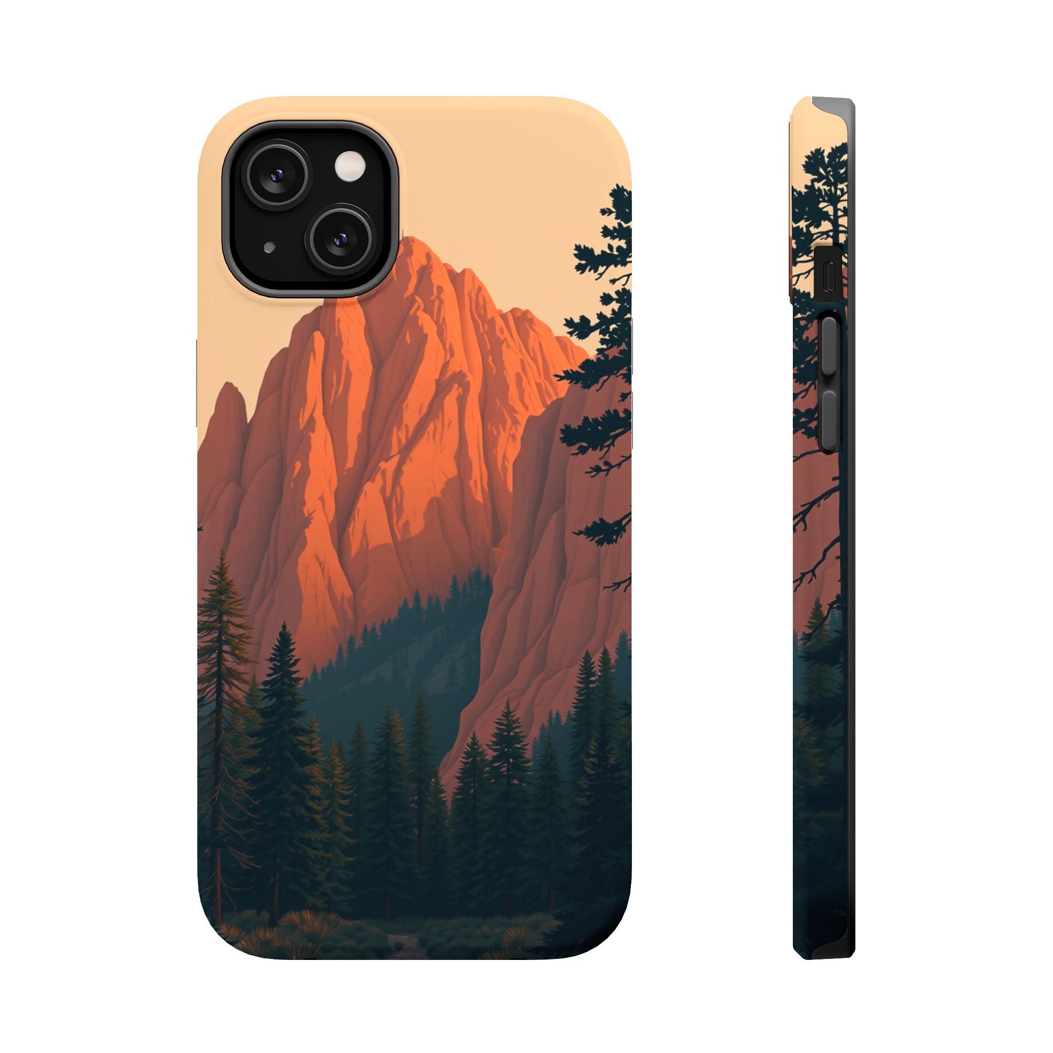iPhone Serene Pine Ridge Design 18 Bold Modern Everyday Snap Case · iPhone Case