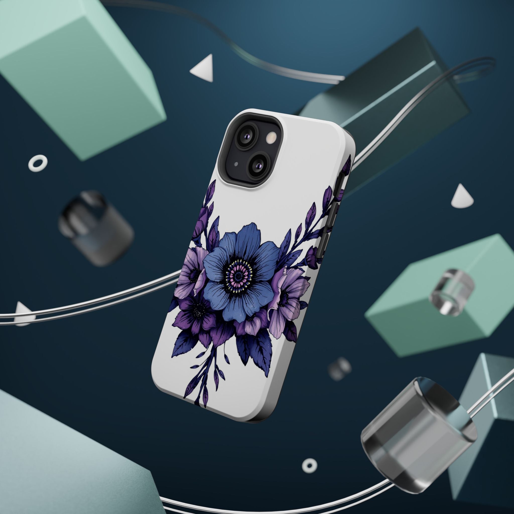 iPhone Floral Crown Grunge Distressed Slim Everyday Designer Case · iPhone Case