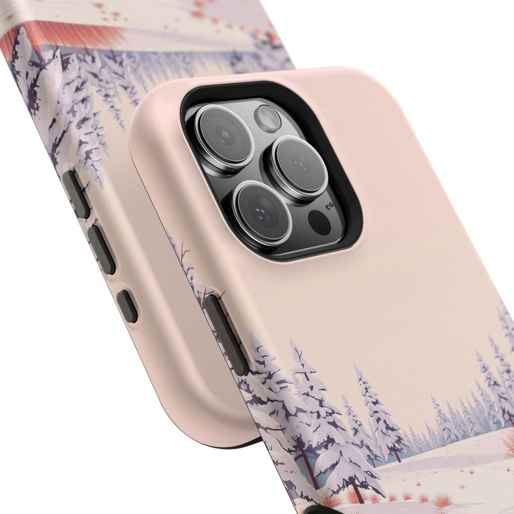 iPhone Snow Field Vintage Retro Poster Slim Everyday Designer Case · iPhone Case