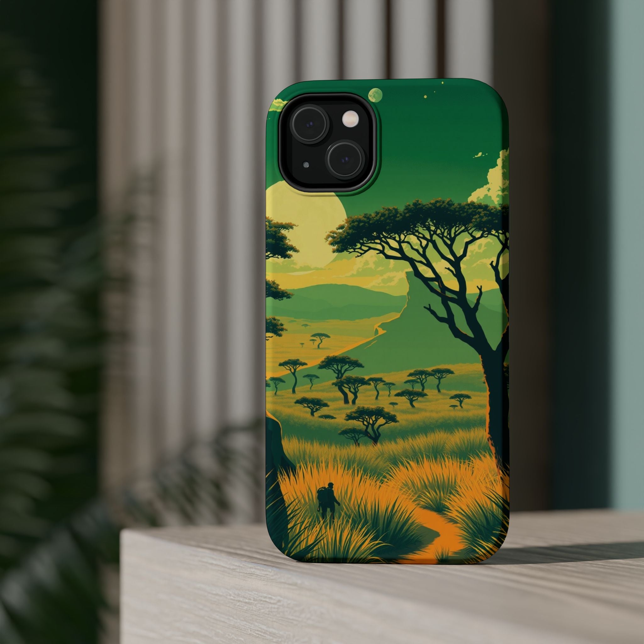 iPhone Savanna Horizon Pixel Art -Bit Slim Everyday Designer Case · iPhone Case