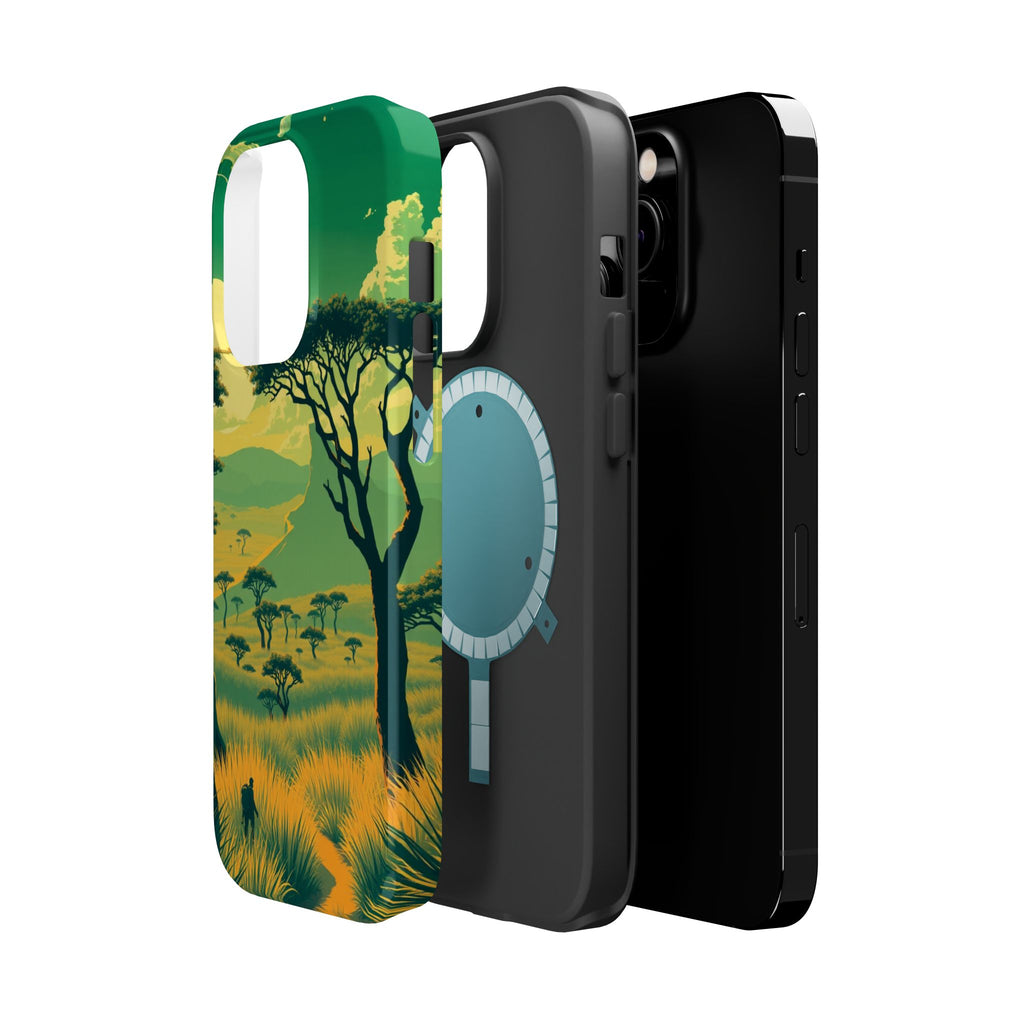 iPhone Savanna Horizon Pixel Art -Bit Slim Everyday Designer Case · iPhone Case