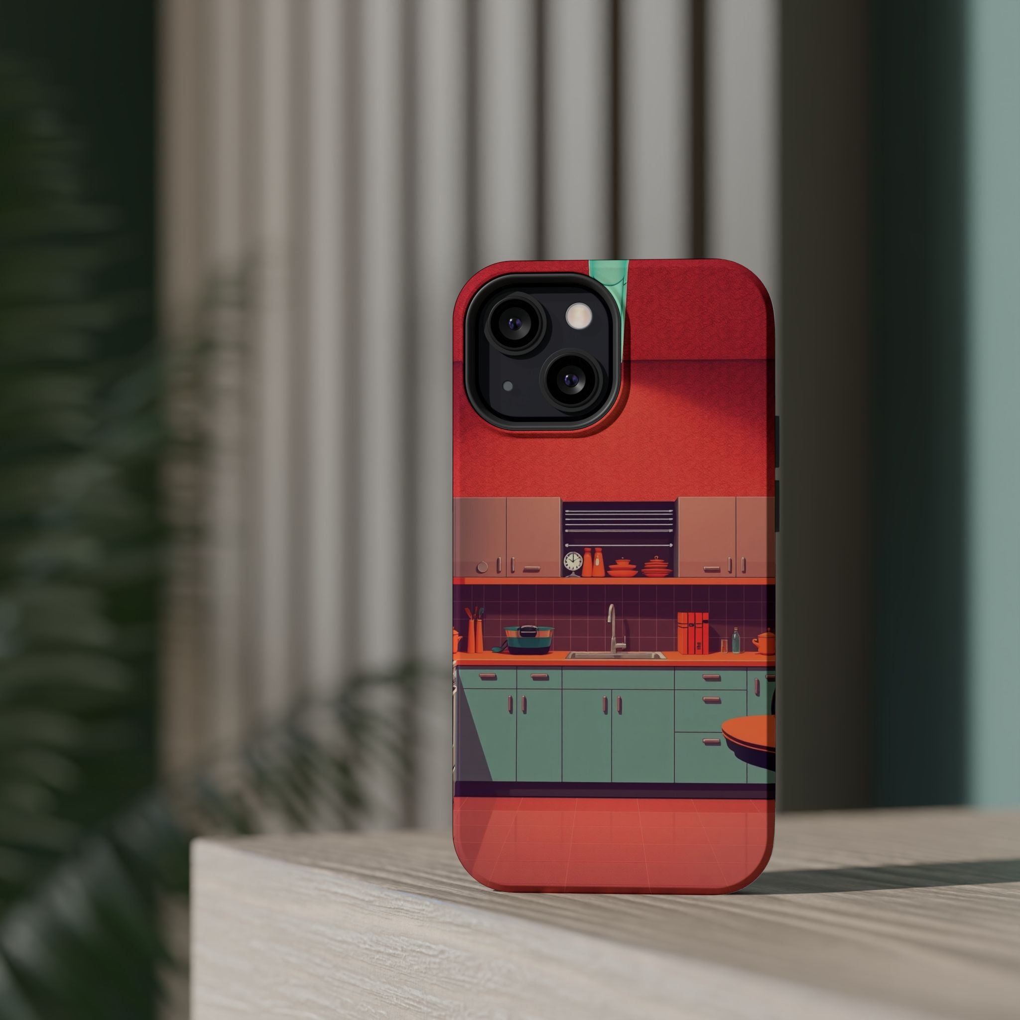 iPhone Earthy 1950s Kitchen Design Bold Modern Everyday Snap Case · iPhone Case