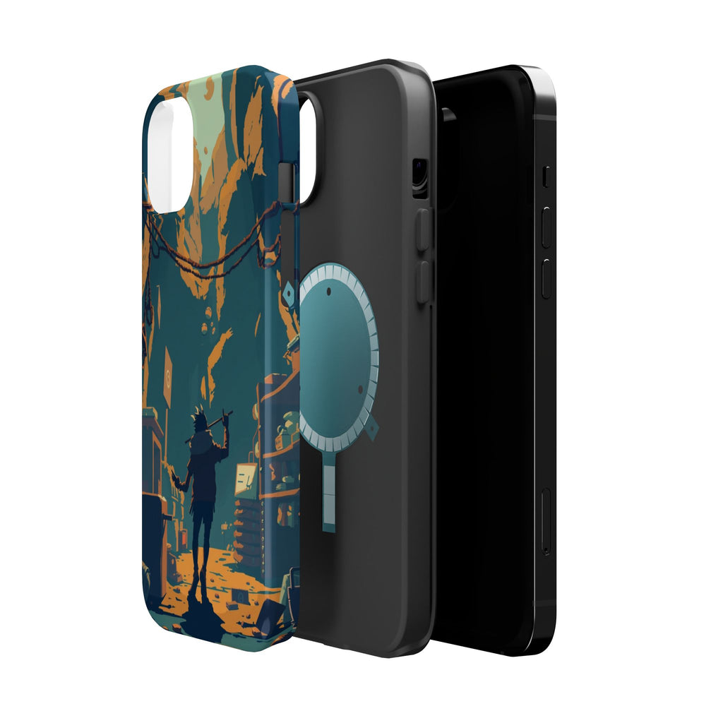 iPhone Mustard And Rust Unhinged in a Cute Way Soft Finish Everyday Case · iPhon
