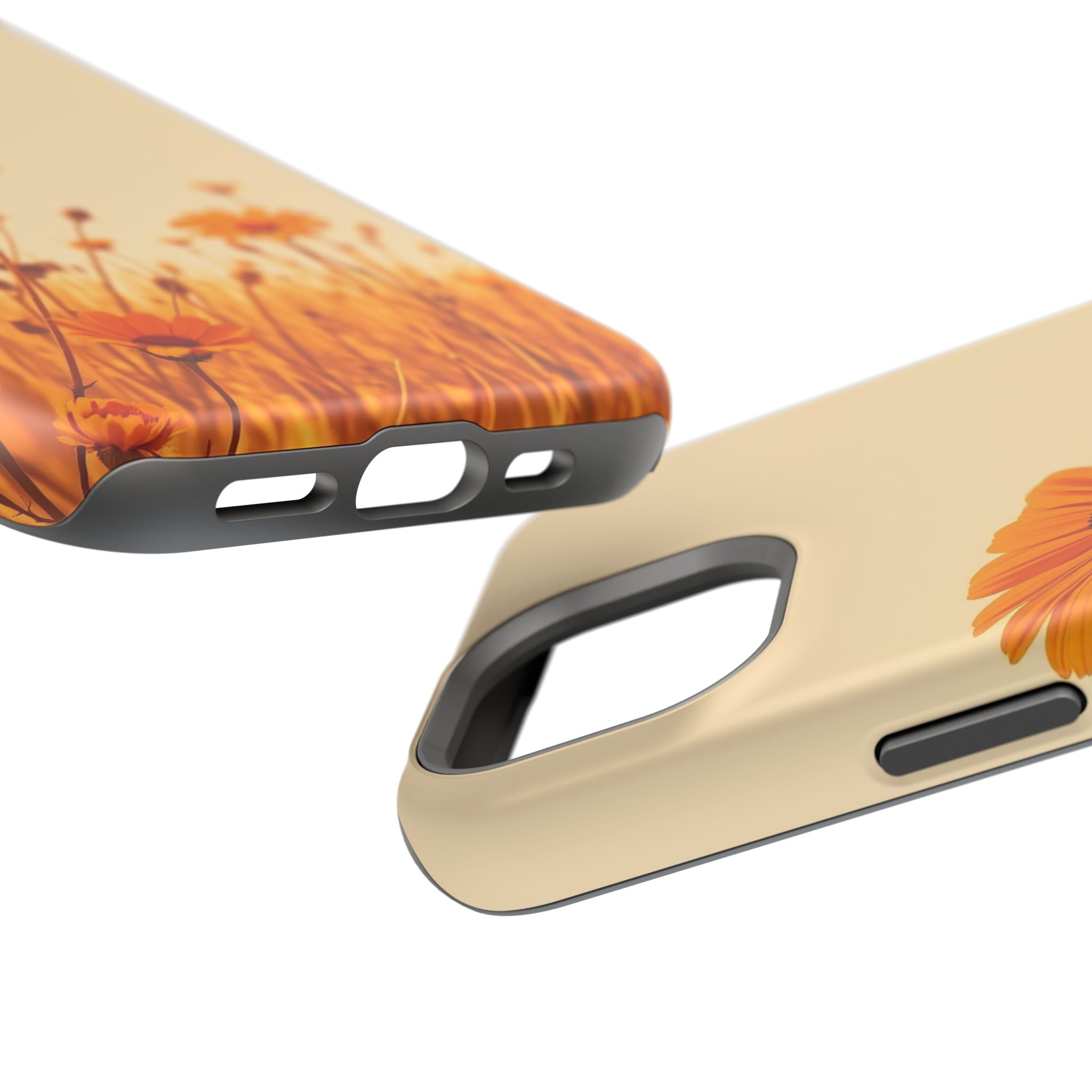 iPhone Wildflower Field Minimalist Line Art Slim Everyday Designer Case · iPhone