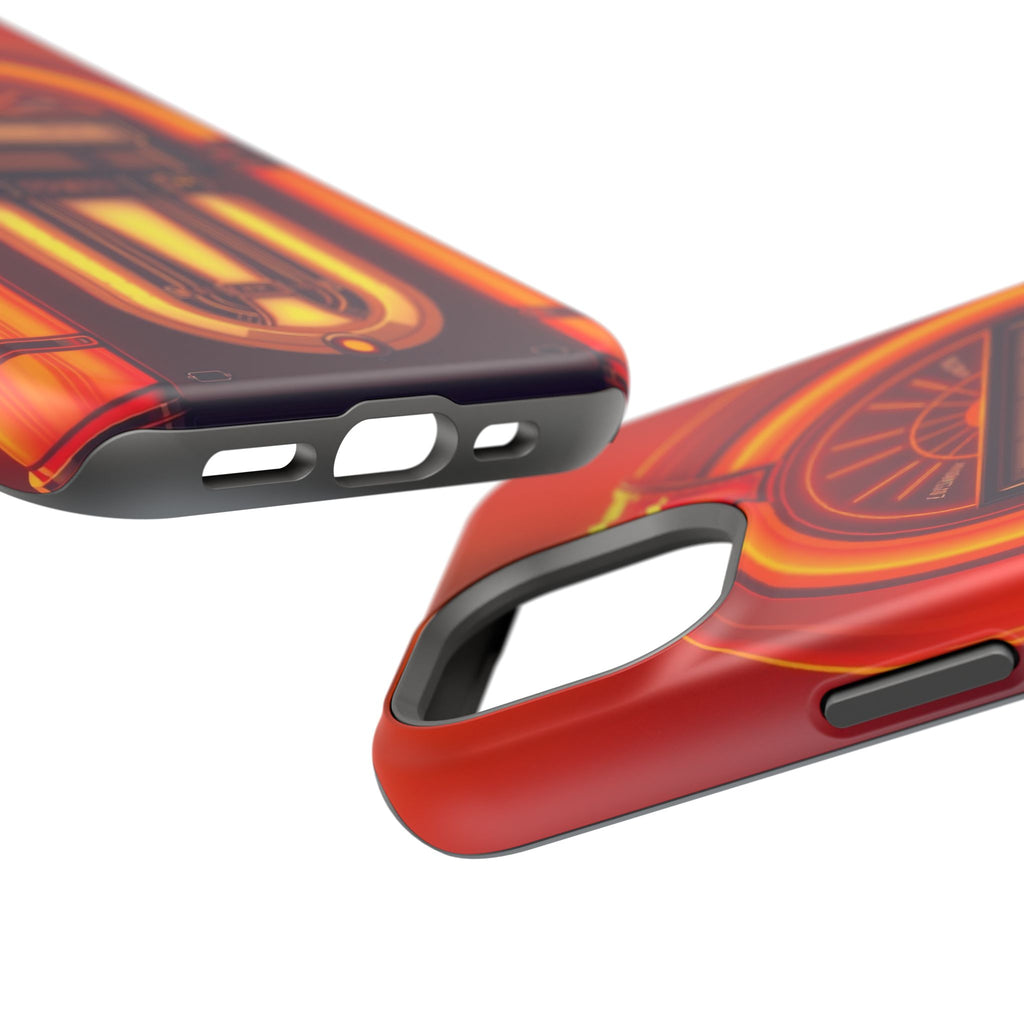 iPhone Jukebox Glow Neon Cyberpunk Bold Modern Everyday Snap Case · iPhone Case