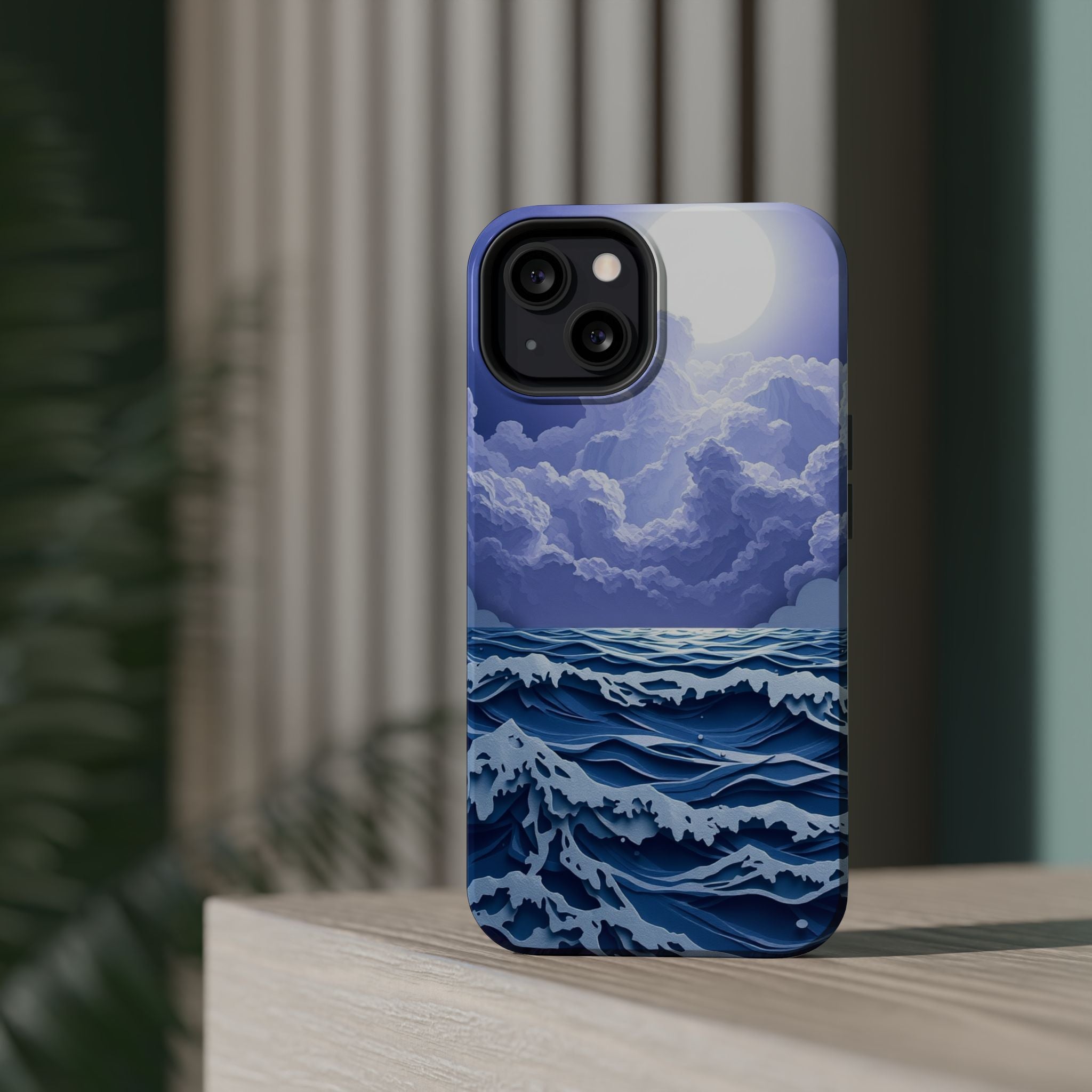 iPhone Storm at Sea Enchanted Art Bold Modern Everyday Snap Case · iPhone Case