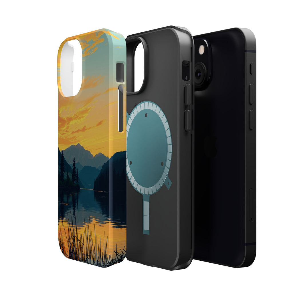 iPhone Lake at Twilight Oil Painting Impressionist iPhone Artistic · iPhone Case