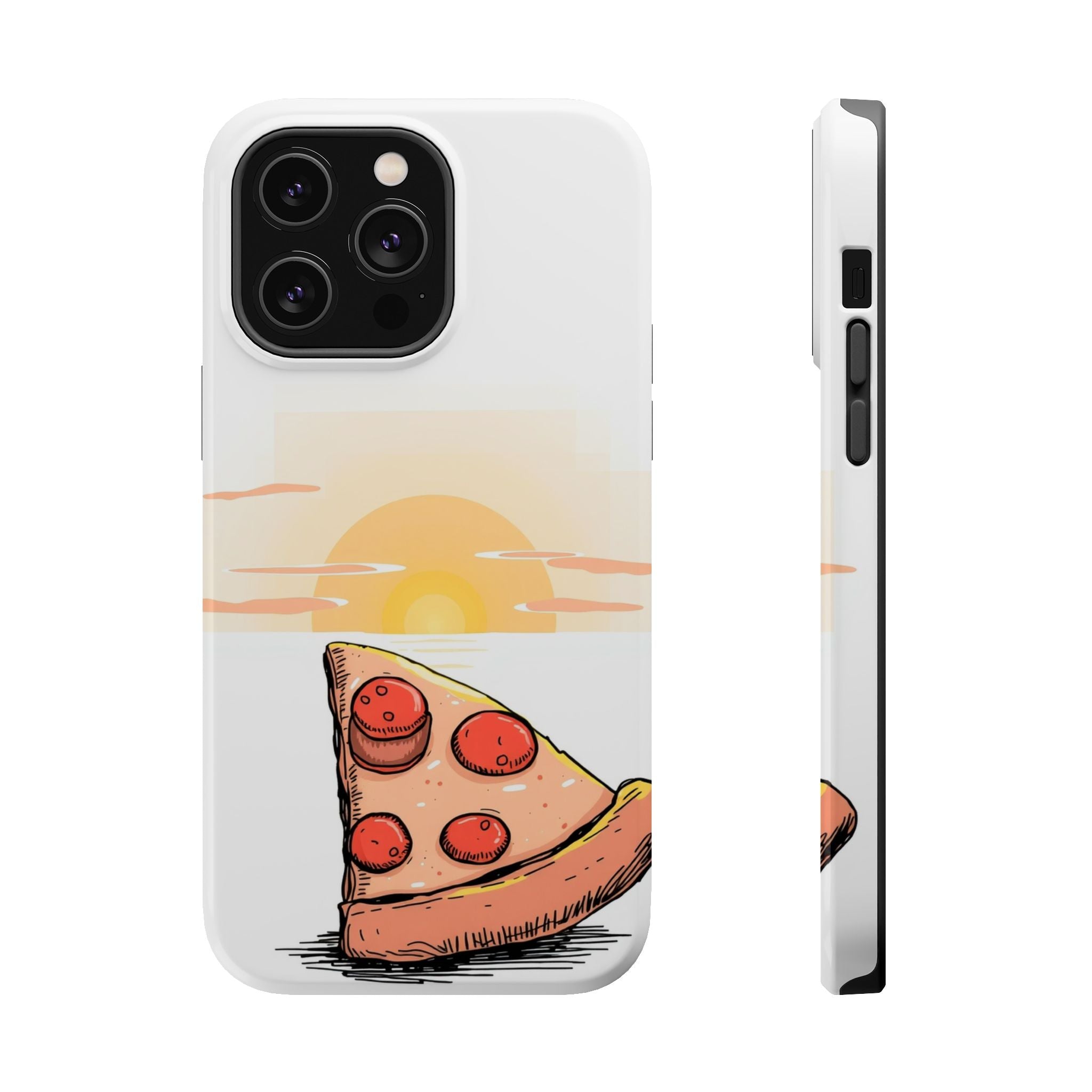 iPhone Earthy Pizza Slice Sunset Design Slim Everyday Designer Case · iPhone Cas
