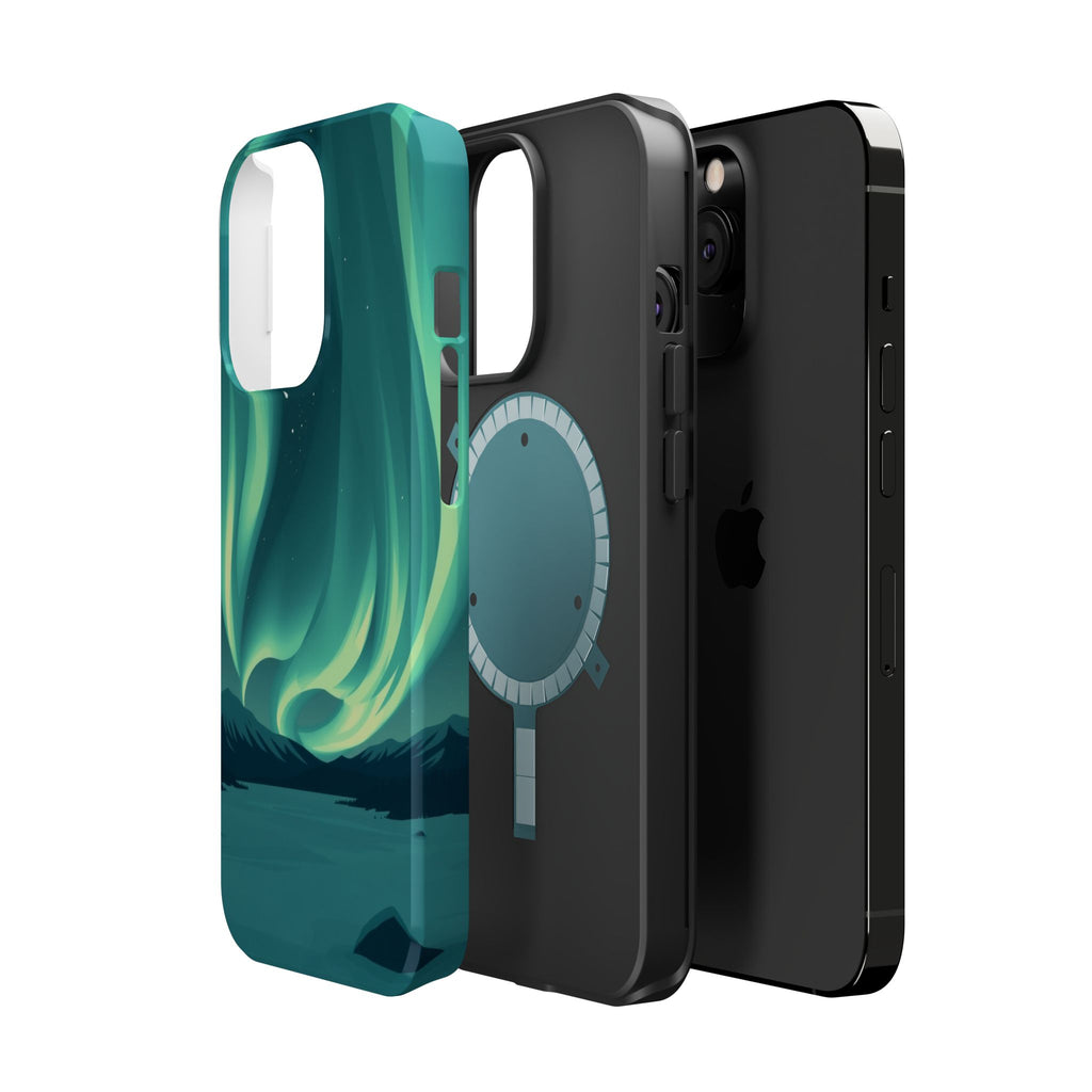 iPhone Northern Lights Abstract Geometric Slim iPhone Everyday Designer · iPhone