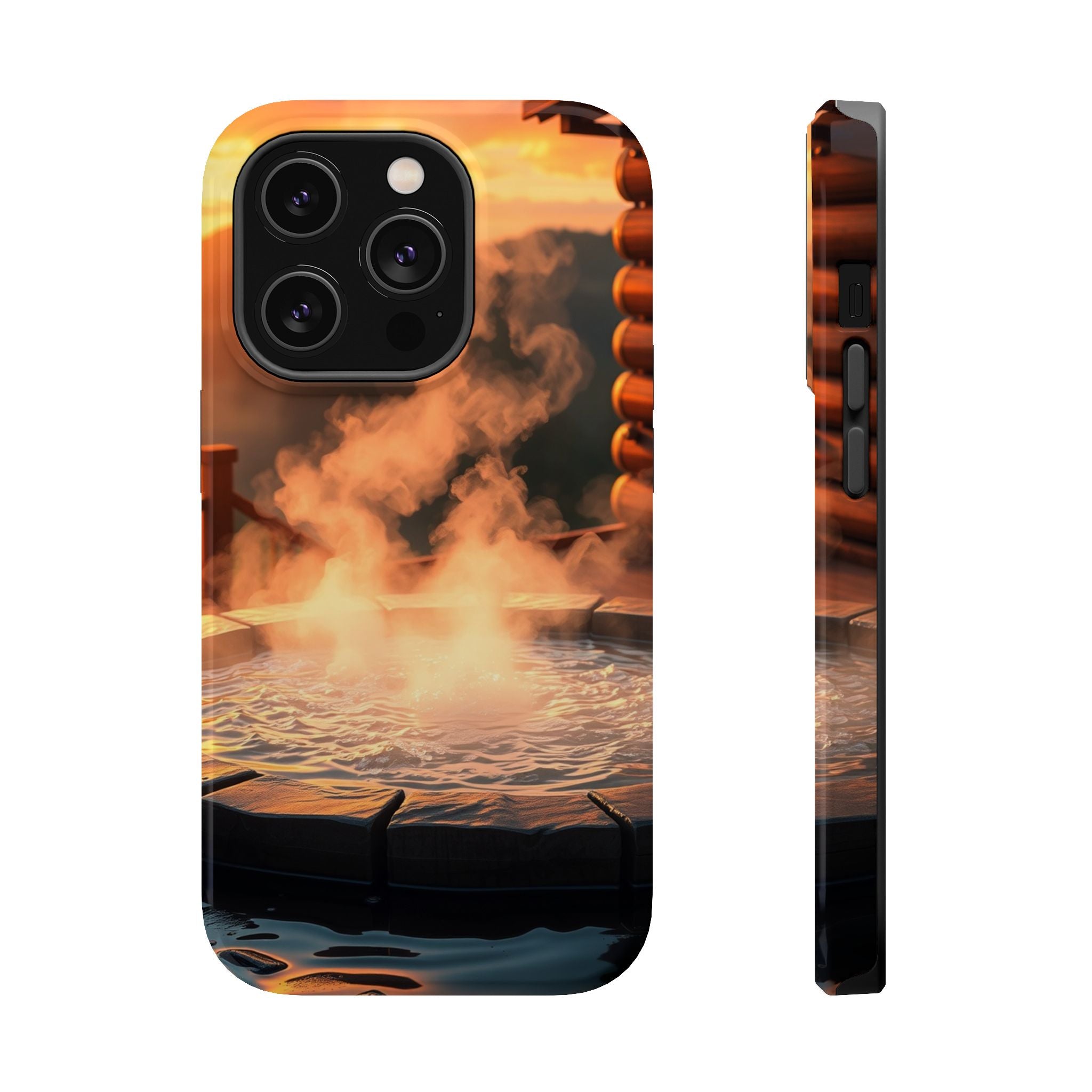 iPhone Hot Spring Steam Enchanted Art Slim Everyday Designer Case · iPhone Case