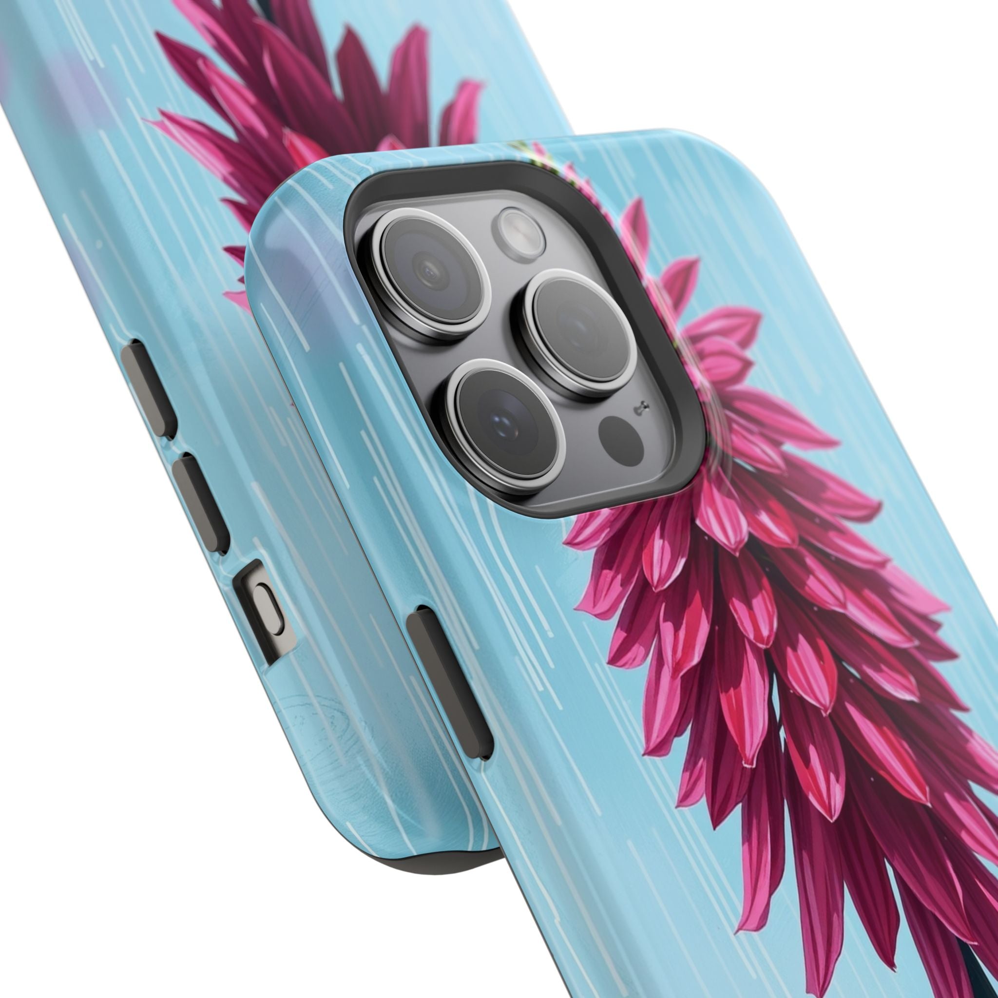 iPhone Cyan And Magenta Spring Shower Bloom Slim iPhone Everyday · iPhone Case