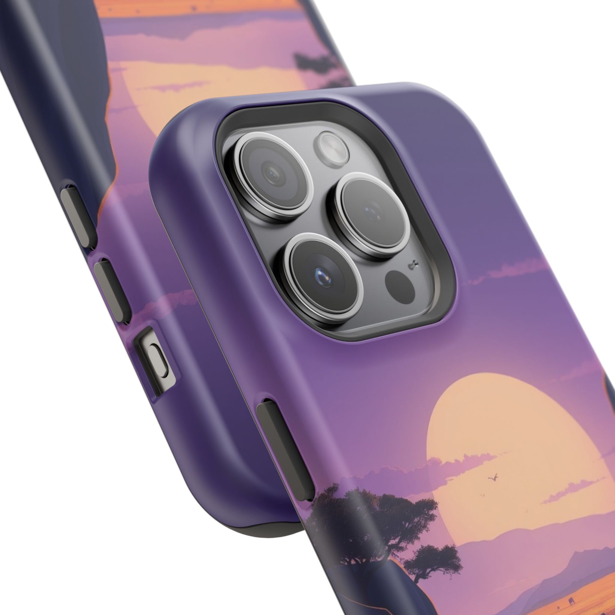 iPhone Lavender And Pearl Savanna Horizon Slim iPhone 18 Everyday · iPhone Case