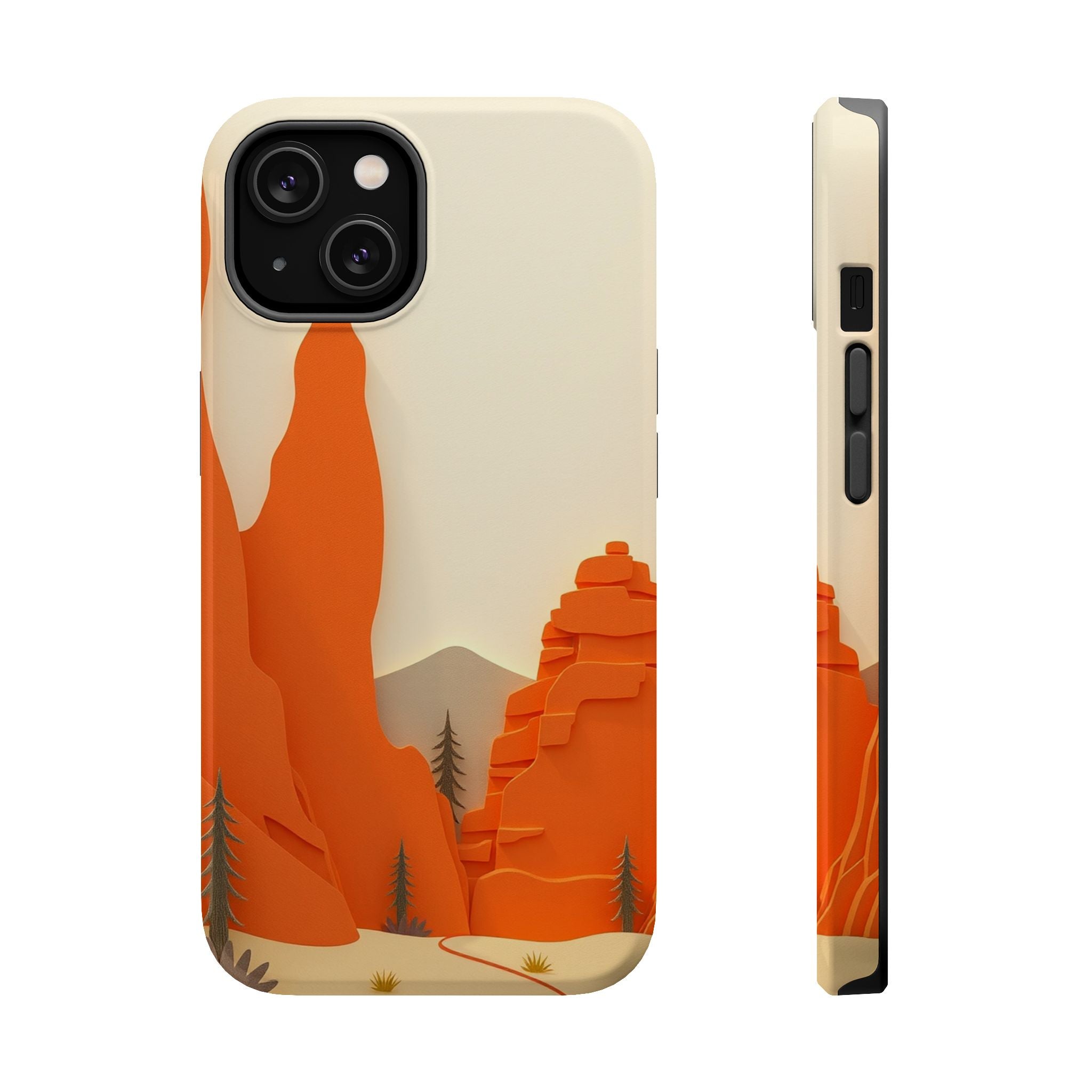 iPhone Burnt Orange And Sand Pine Ridge Slim Everyday iPhone Designer · iPhone C