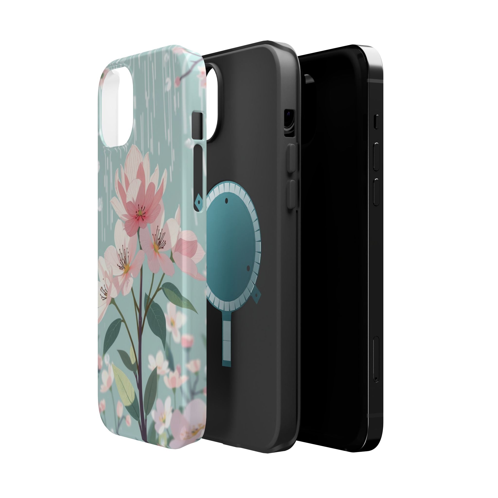 iPhone Mint And Blush Spring Shower Bloom Slim iPhone Everyday Designer · iPhone