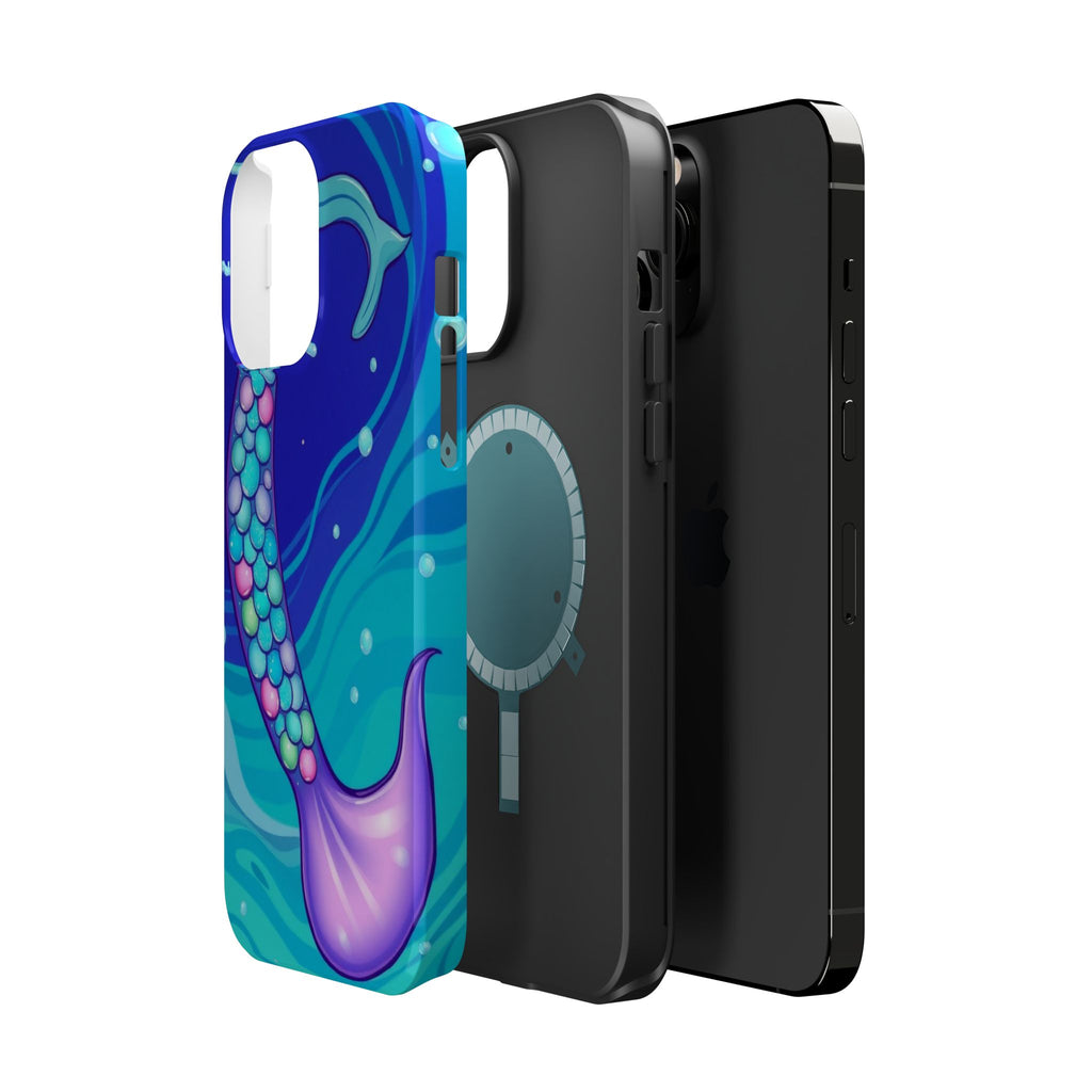 iPhone Mermaid Tail Swirl Kids Fun iPhone Phone Case Gift Artistic · iPhone Case