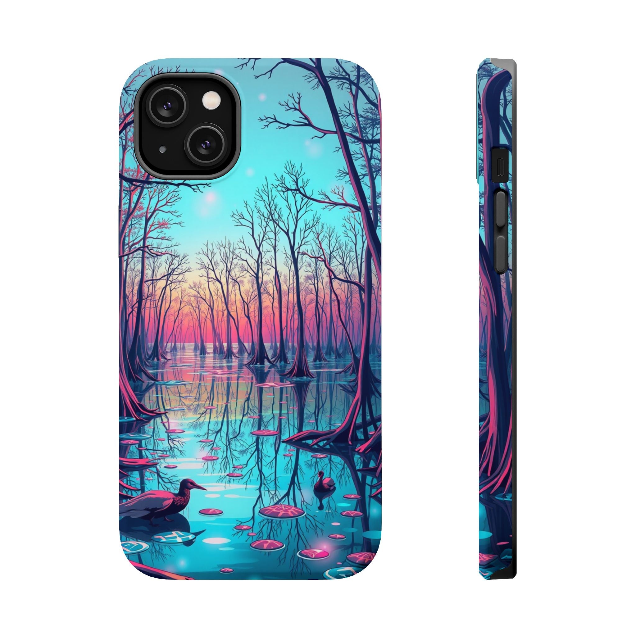iPhone Cypress Swamp Holographic Iridescent Slim iPhone Everyday · iPhone Case