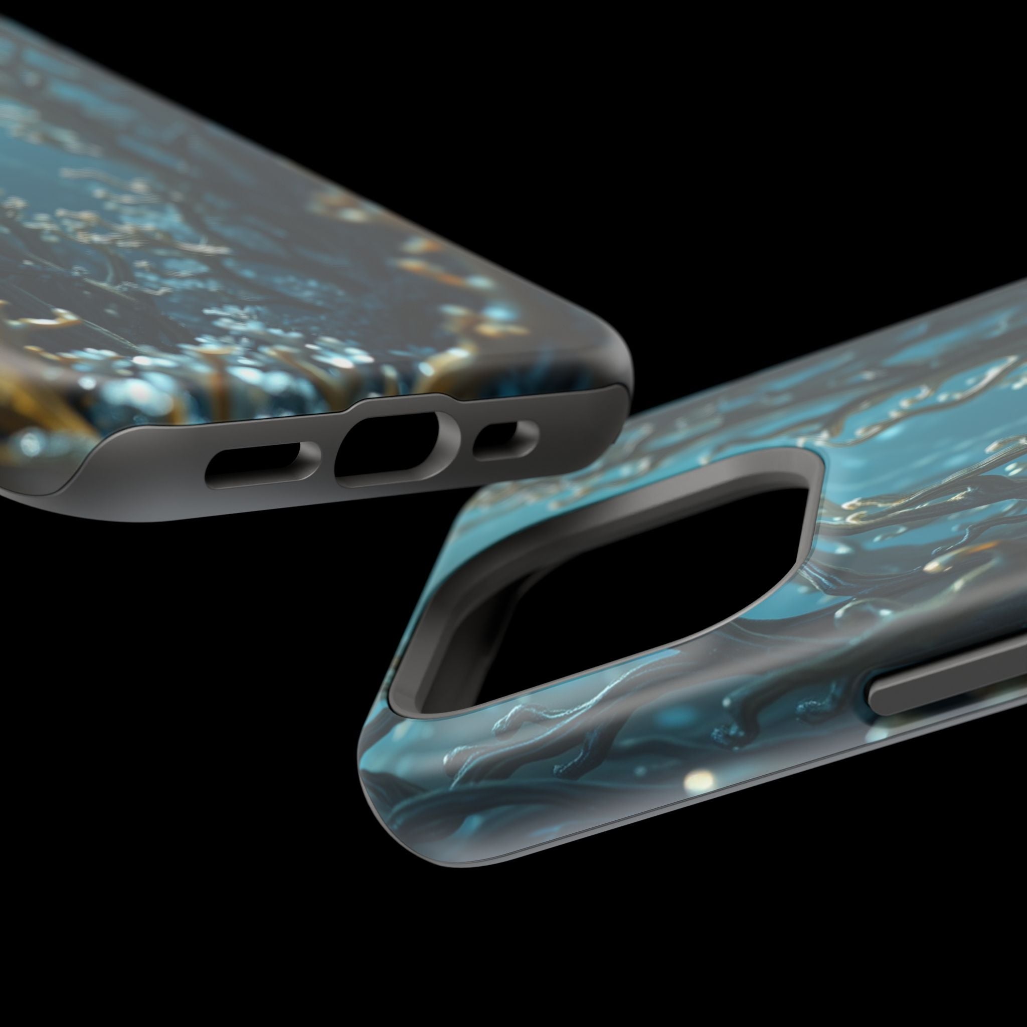 iPhone Midnight Blue And Silver Kelp Forest Slim iPhone Everyday · iPhone Case