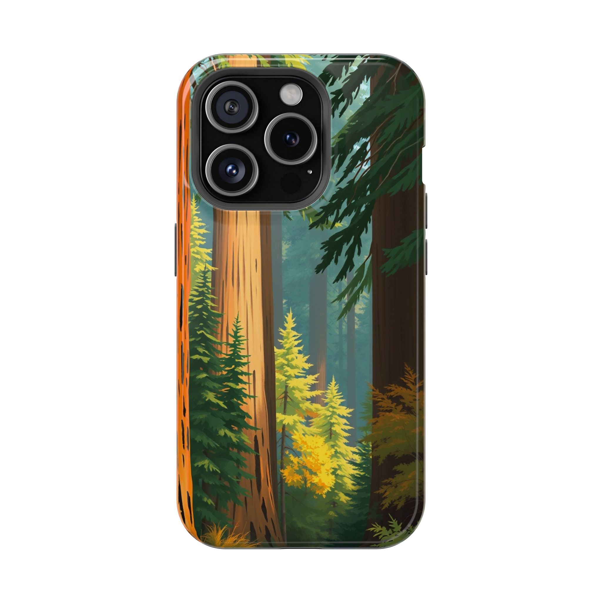iPhone Redwood Forest Oil Painting Impressionist Clean iPhone Minimal · iPhone C