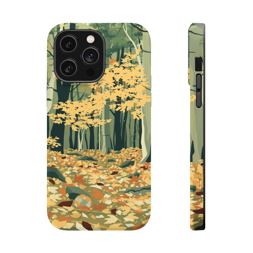 iPhone Autumn Forest Floor Abstract Geometric Slim iPhone Everyday · iPhone Case